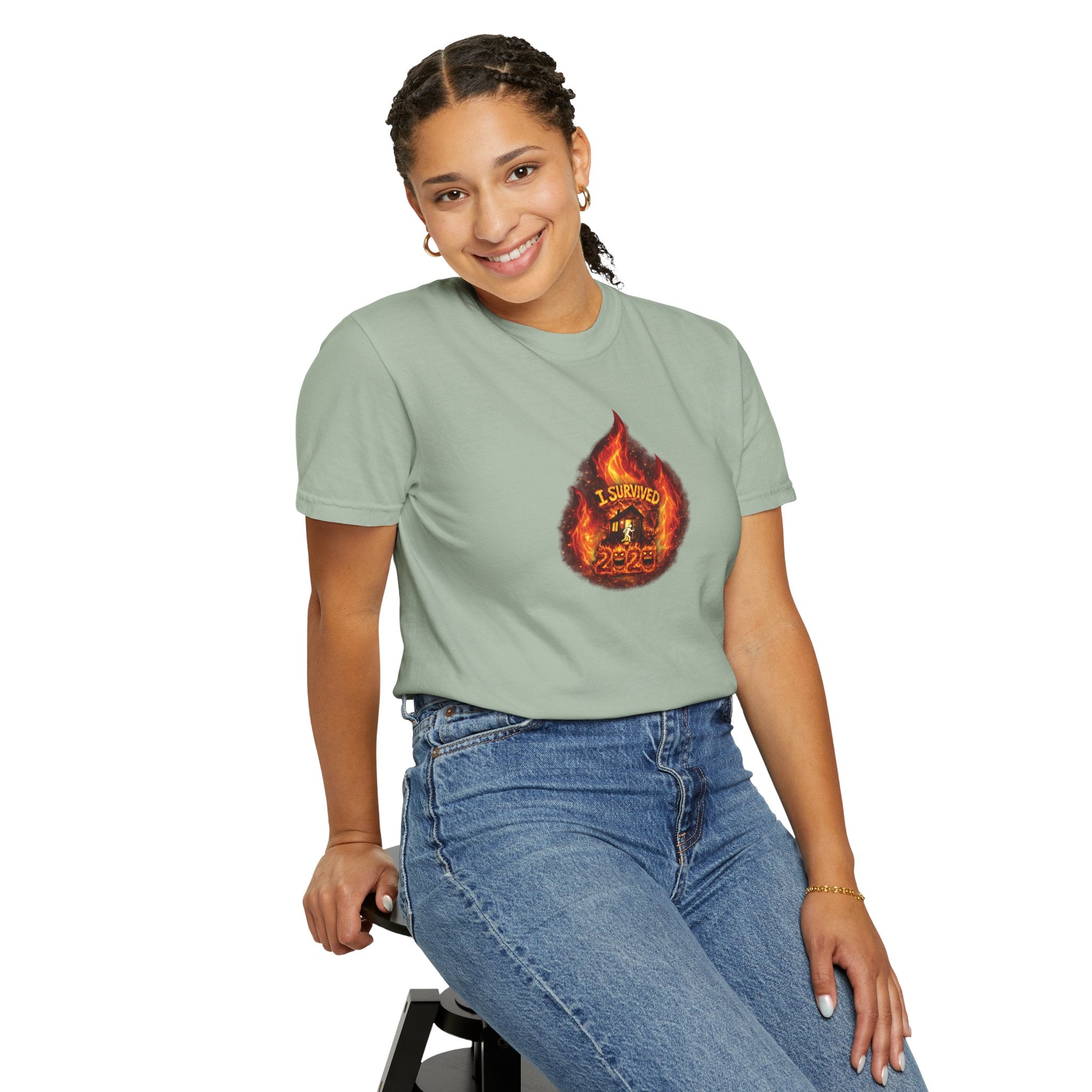 I Survived 2020 — WILDFIRES S2:E3: Director's Cut "The California Wildfires" Memorial Unisex Garment-Dyed T-shirt