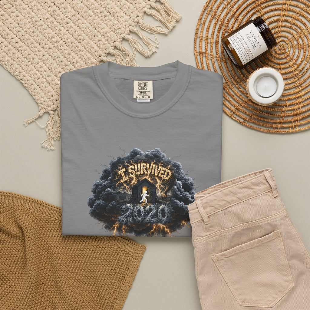 I Survived 2020 — Original PILOT Design: Director's Cut Unisex Garment-Dyed T-shirt