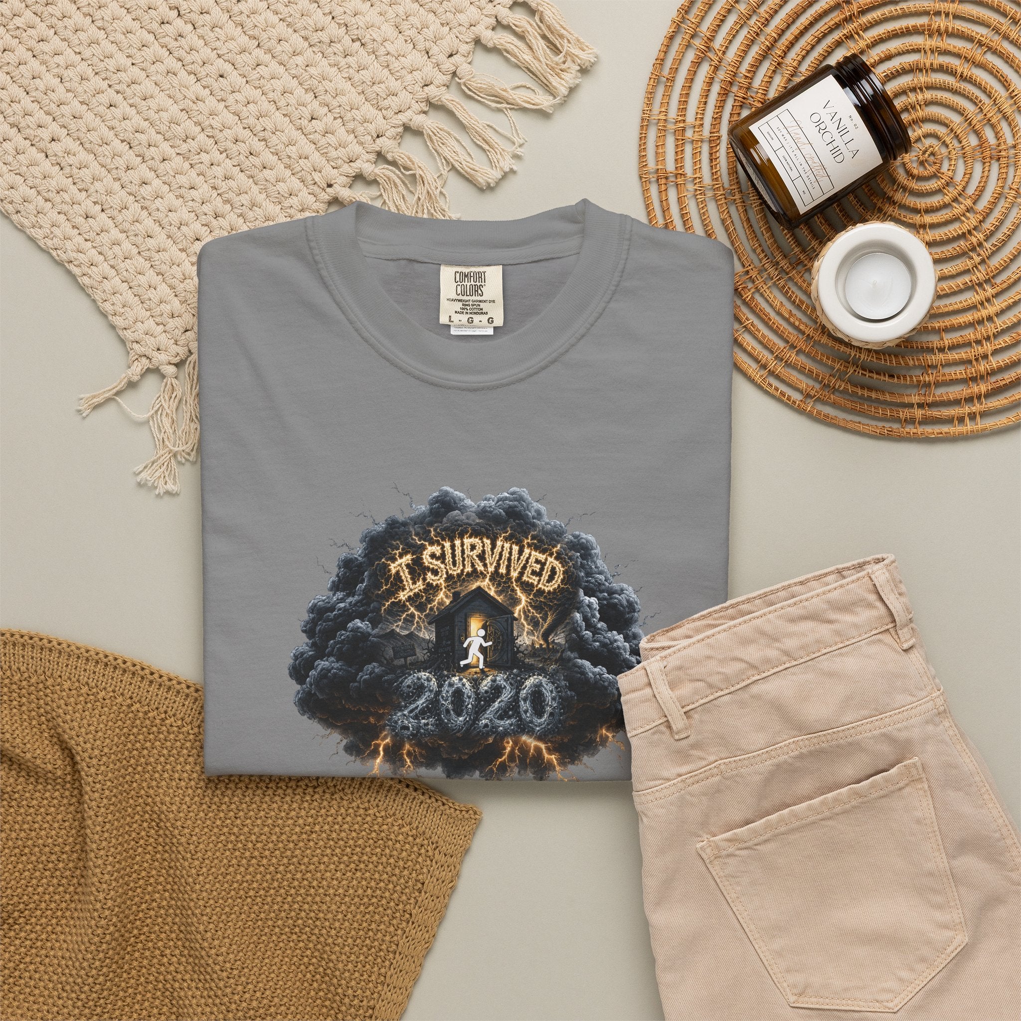 I Survived 2020 — Original PILOT Design: Director's Cut Unisex Garment-Dyed T-shirt