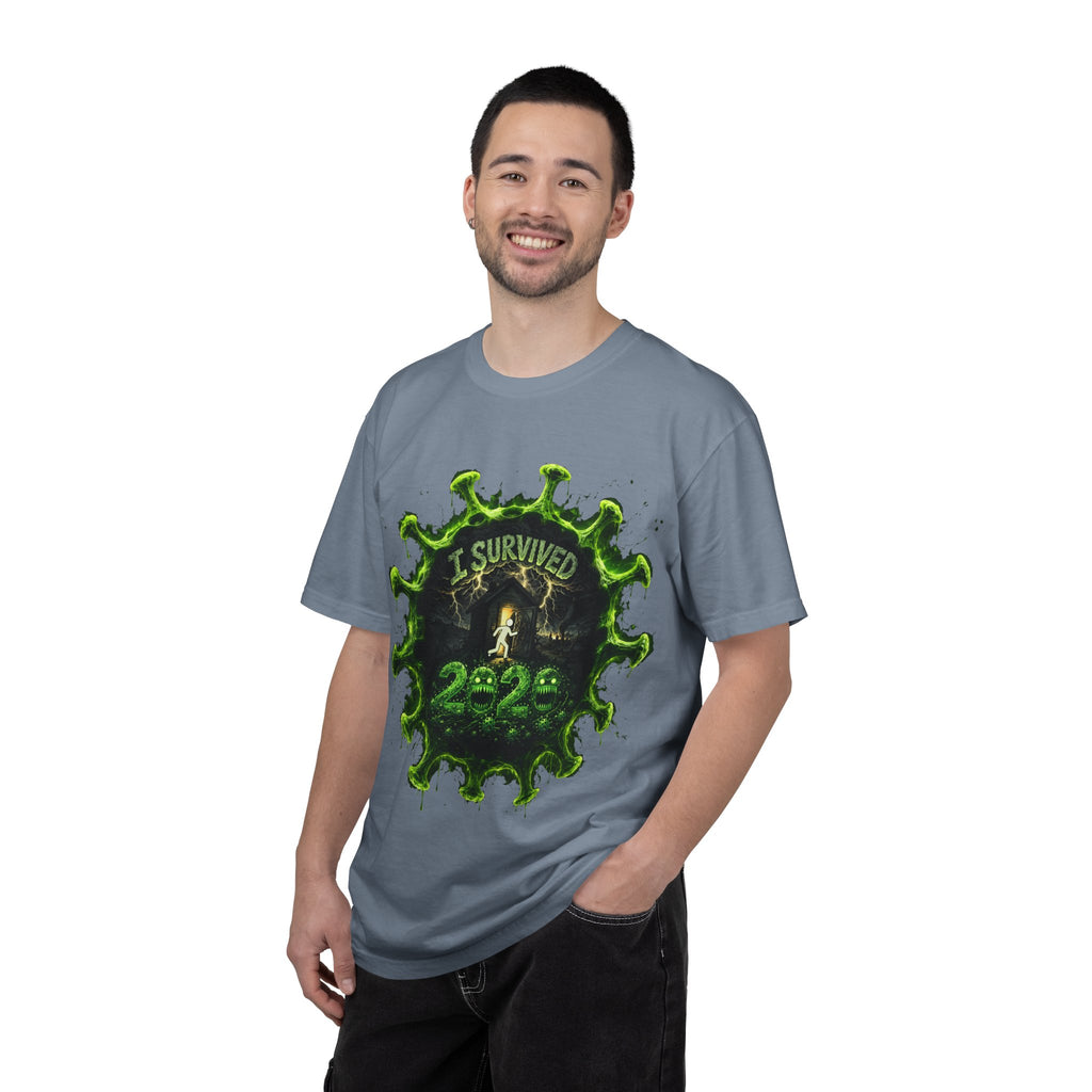 I Survived 2020 — Director's Cut S1:E4 "Mask Madness Mayhem Moment" | Pandemic Edition Unisex Garment-Dyed T-shirt