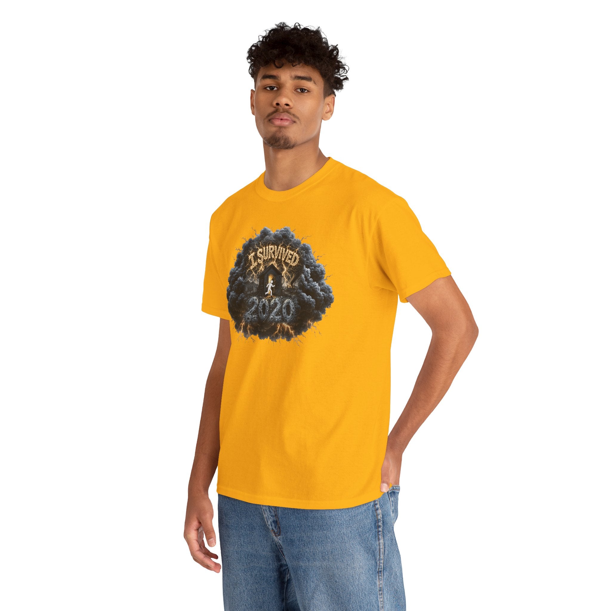 I Survived 2020 — Director's Cut Original Design Teaser Tee | Season 1 Premiere Drop Unisex Heavy Cotton Tee