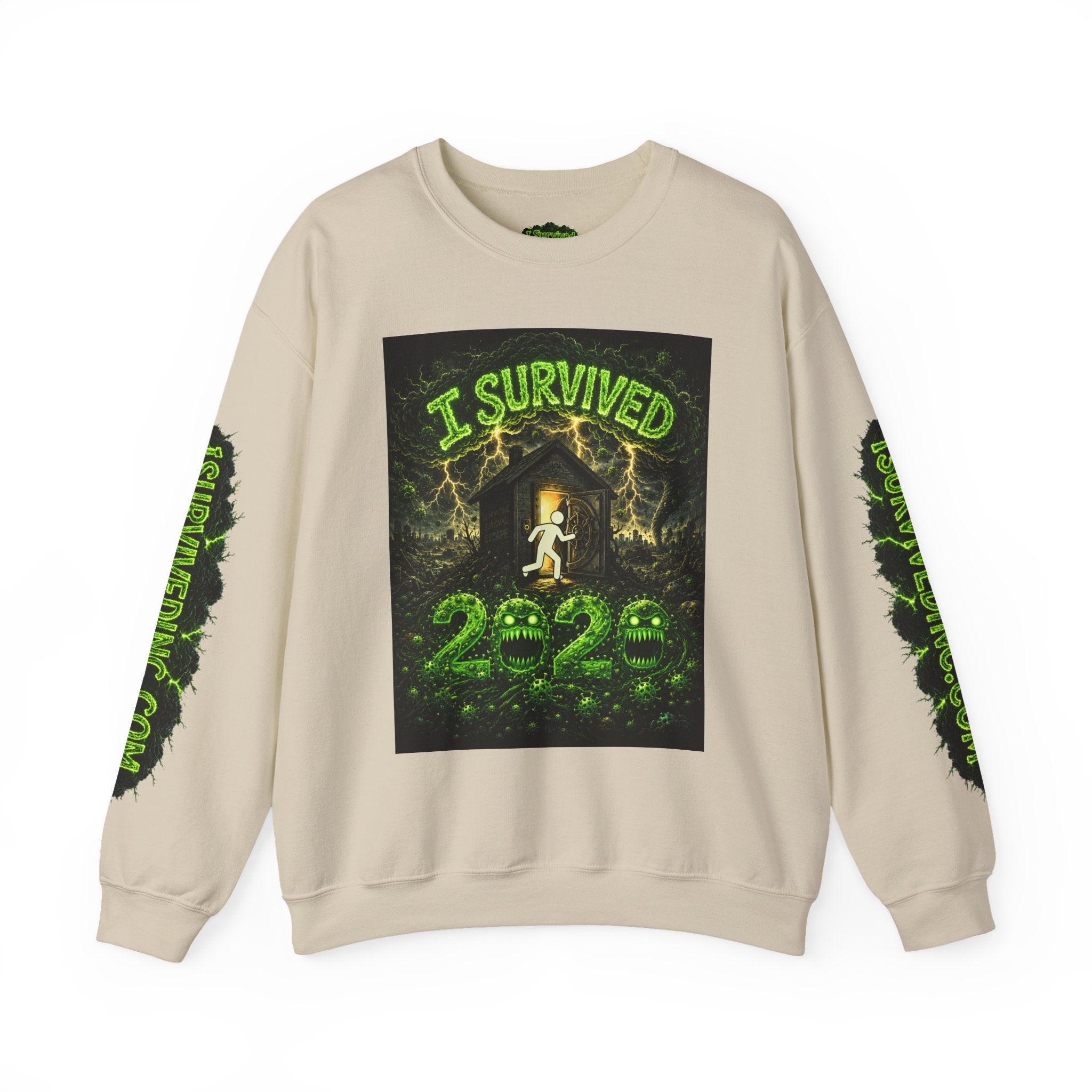 I Survived 2020 — S1:E1 "COVID-19: The Coronavirus" | Pandemic Edition Unisex Heavy Blend™ Crewneck Sweatshirt