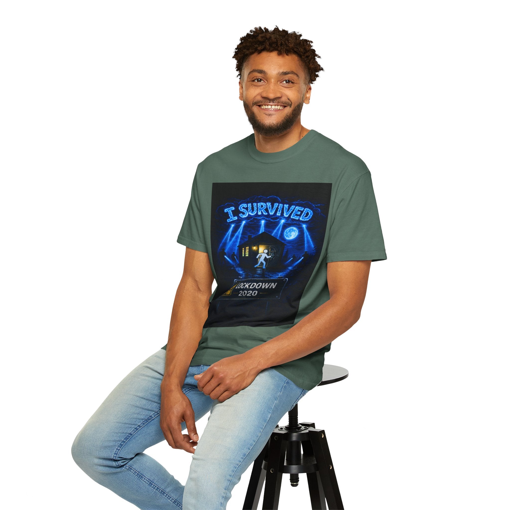 I Survived 2020 — LOCKDOWN S3:E1: "Quarantine" Unisex Garment-Dyed T-shirt