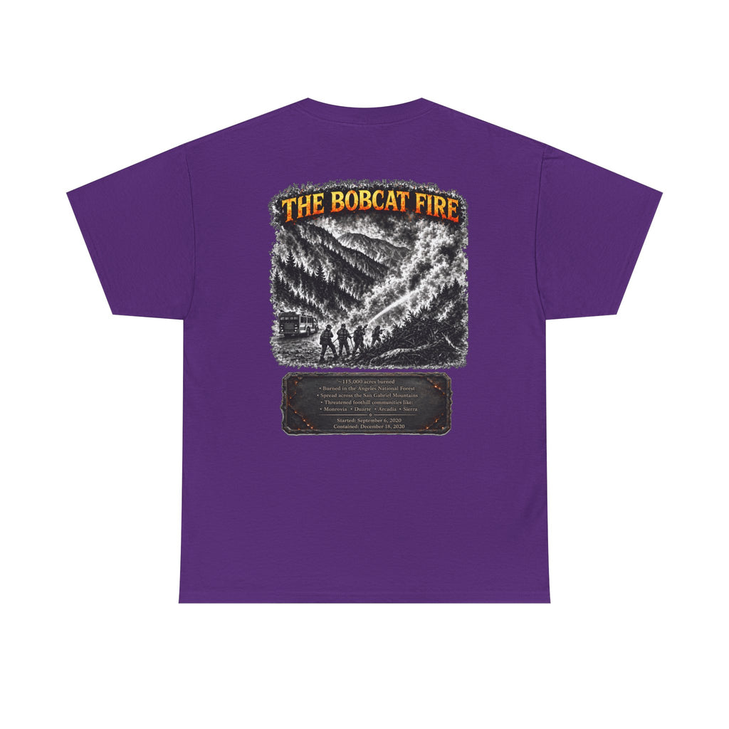 I Survived 2020 — WILDFIRES S2:E2: Director's Cut "The Bobcat Fire" Memorial Unisex Heavy Cotton Tee