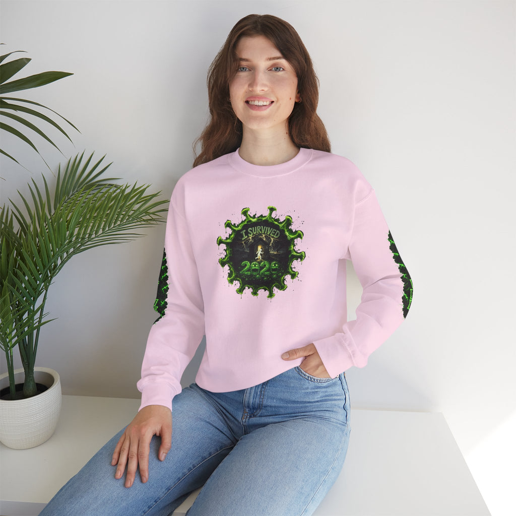 I Survived 2020 — PANDEMIC S1:E5: Director's Cut "Delivery Doomsday" Unisex Heavy Blend™ Crewneck Sweatshirt