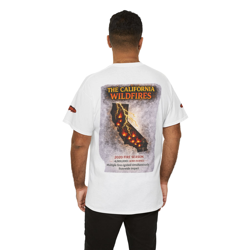 I Survived 2020 — Director's Cut S2:E3 "The California Wildfires" | Wildfire Edition Memorial Unisex Heavy Cotton Tee (SPECIAL EDITION)