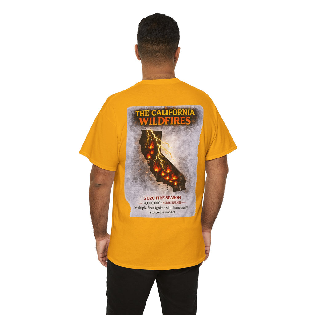 I Survived 2020 — WILDFIRES S2:E3: Director's Cut "The California Wildfires" Memorial Unisex Heavy Cotton Tee
