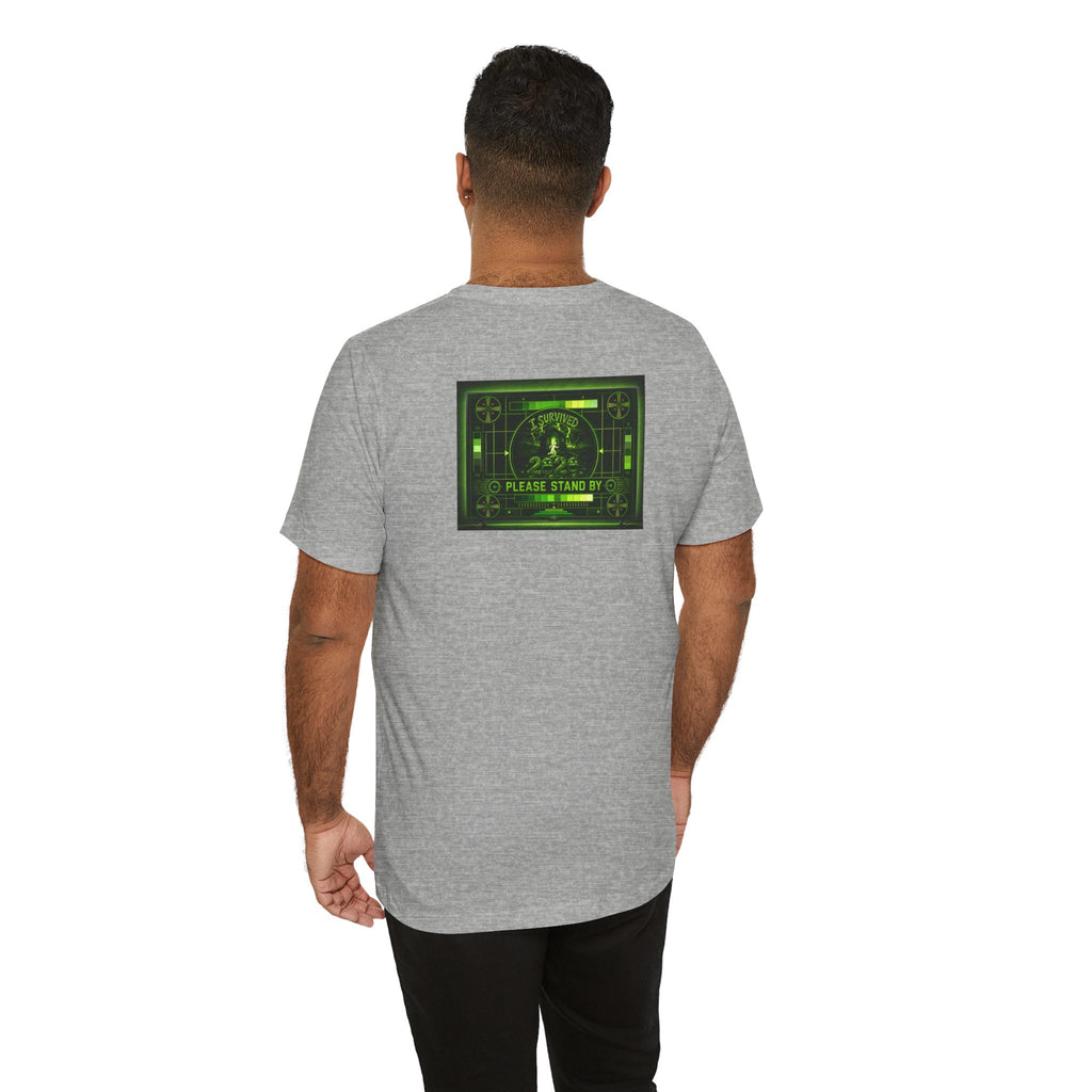 I Survived 2020 — "Please Stand By" Test Pattern Toxic Signal Tee Summer Premiere Unisex Jersey Short Sleeve Tee