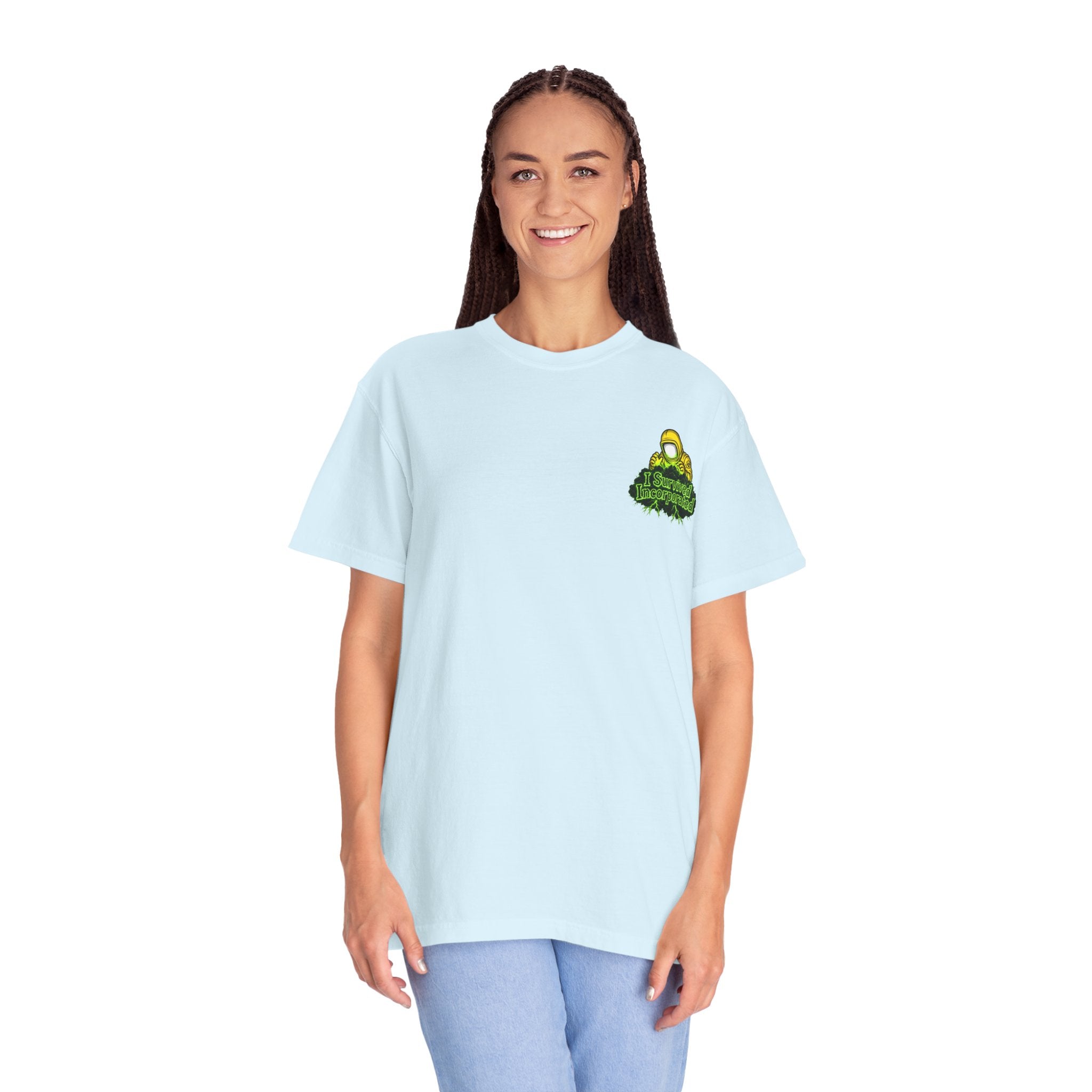 I Survived 2020 — "Please Stand By" Test Pattern Toxic Signal Tee Summer Premiere Unisex Garment-Dyed T-shirt