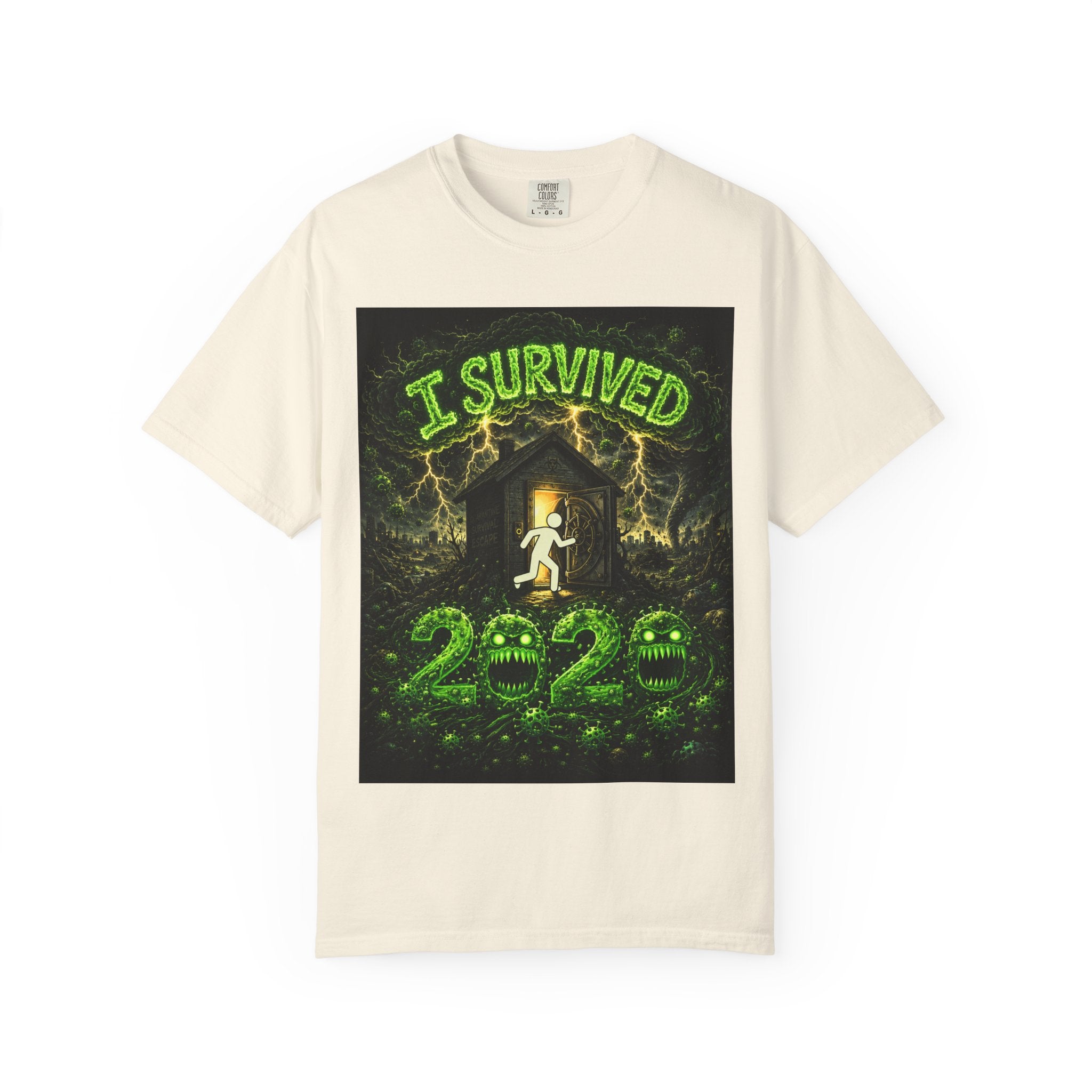 I Survived 2020 — S1:E1 "COVID-19: The Coronavirus" | Pandemic Edition Unisex Garment-Dyed T-shirt