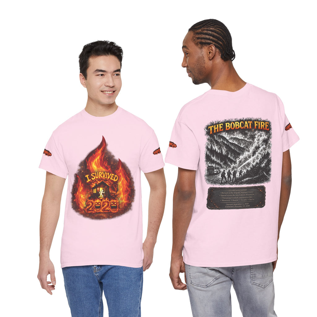I Survived 2020 — Director's Cut S2:E2 "The Bobcat Fire" | Wildfire Edition Memorial Unisex Heavy Cotton Tee (SPECIAL EDITION)