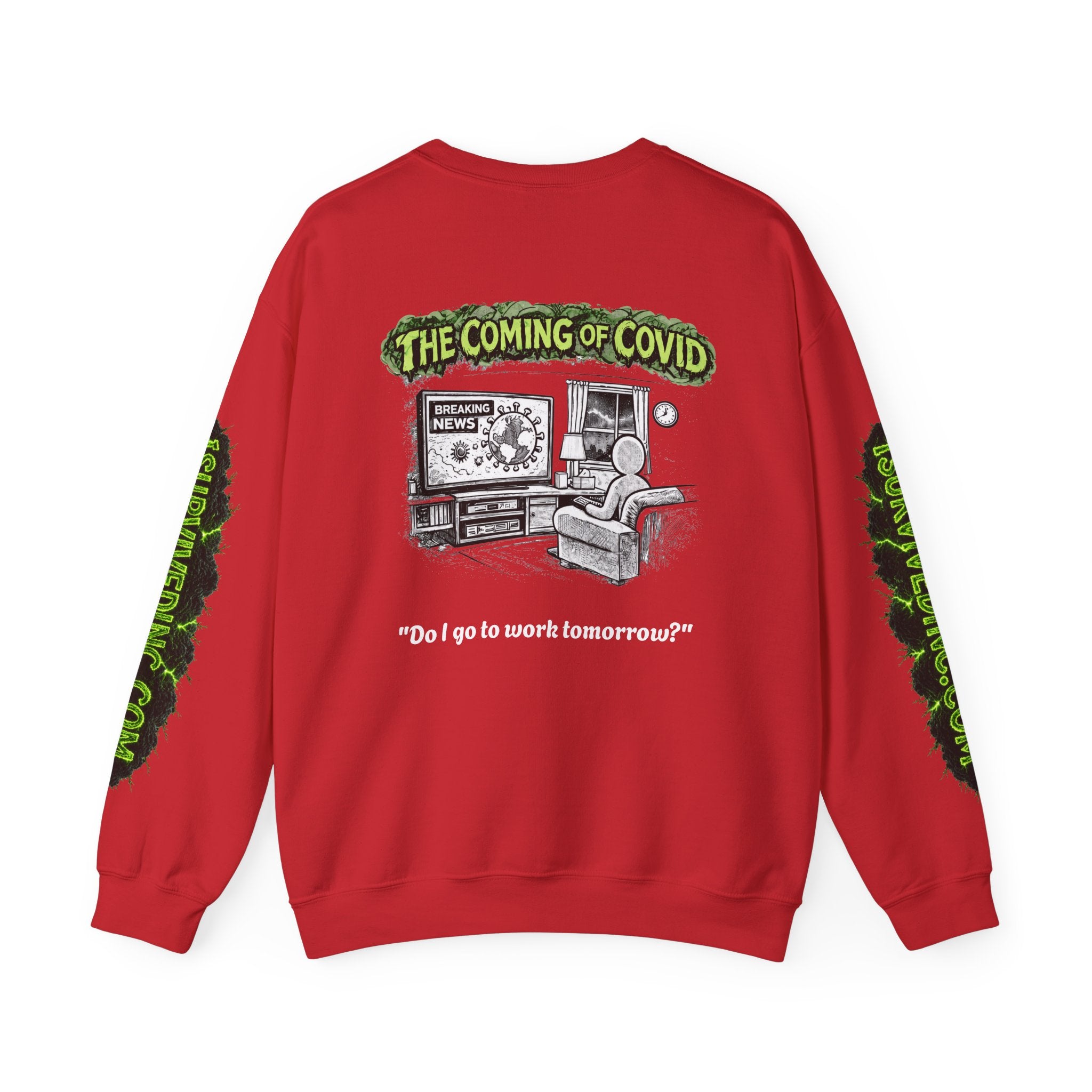 I Survived 2020 — S1:E2 "The Coming of COVID" | Pandemic Edition Unisex Heavy Blend™ Crewneck Sweatshirt