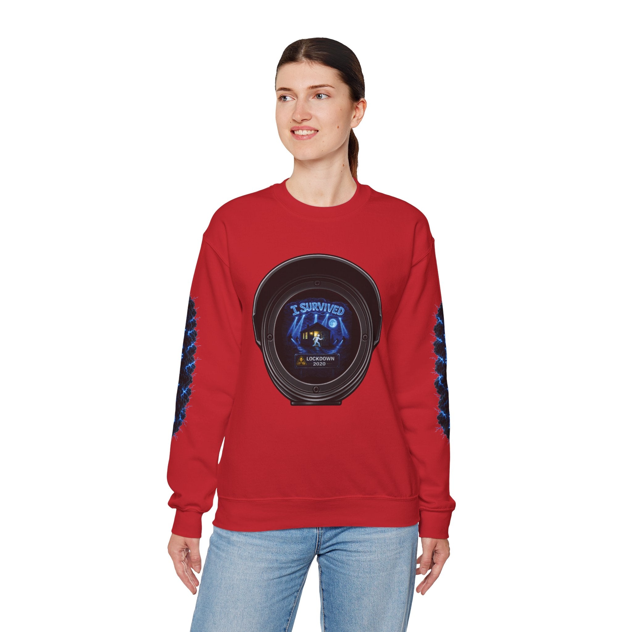 I Survived 2020 — Director's Cut S3:E3 "Remote Schooling" | Lockdown Edition Documentary Unisex Heavy Blend™ Crewneck Sweatshirt