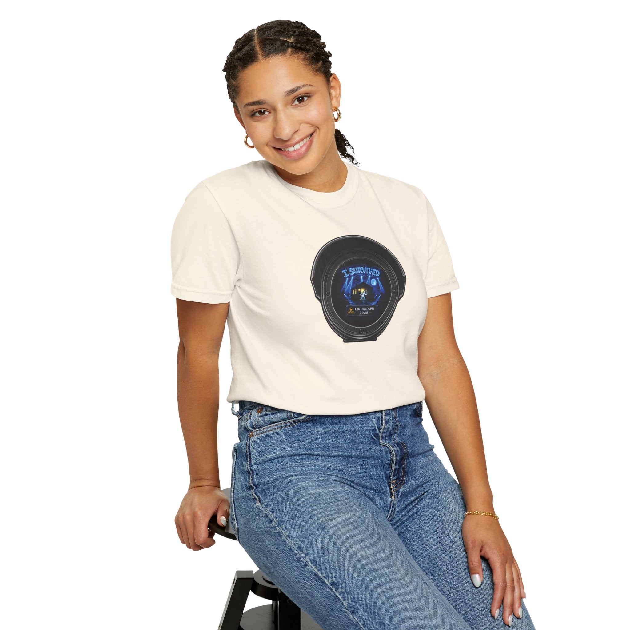 I Survived 2020 —  LOCKDOWN S3:E1: Director's Cut "Quarantine" Unisex Garment-Dyed T-shirt