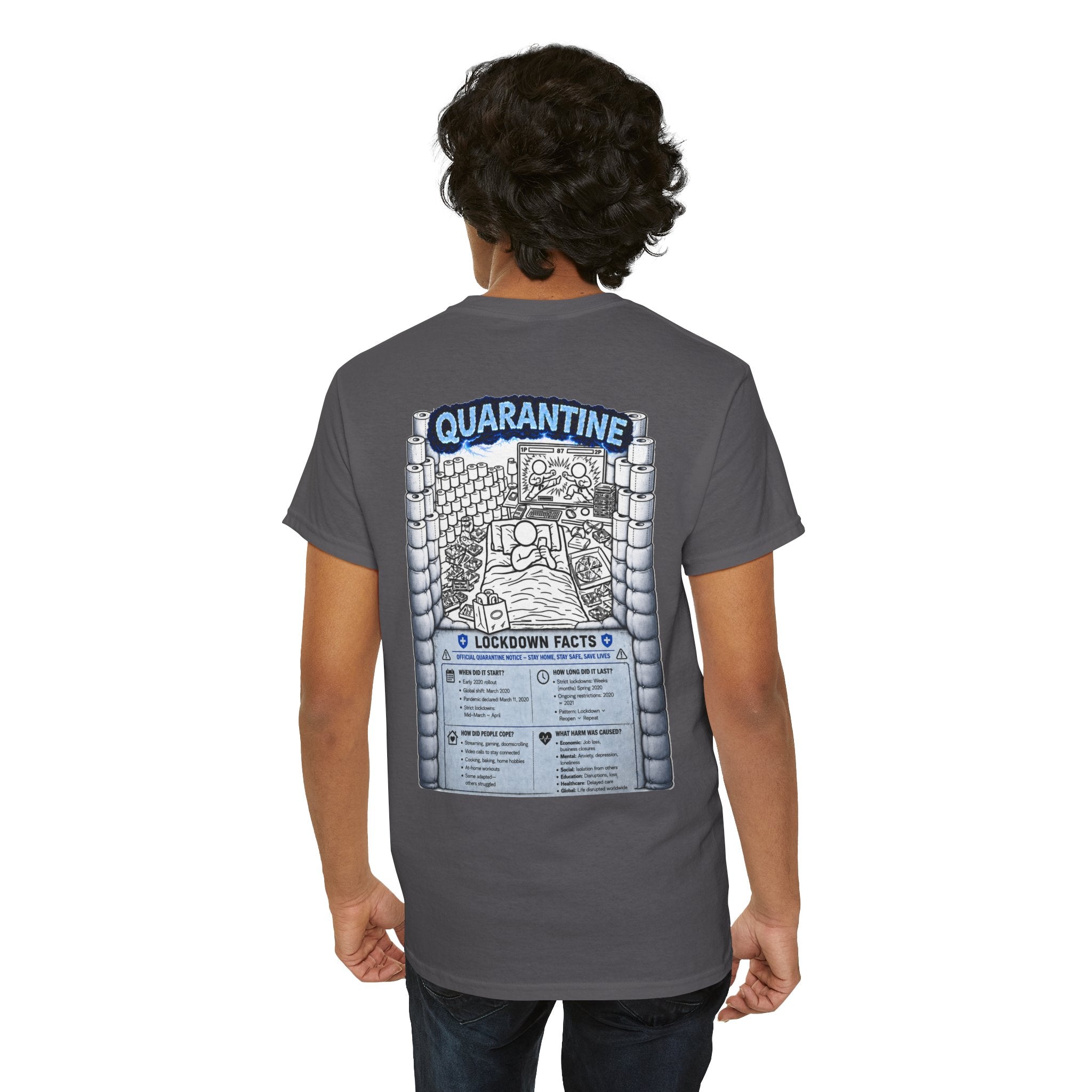 I Survived 2020 — LOCKDOWN S3:E1: "Quarantine" Unisex Heavy Cotton Tee