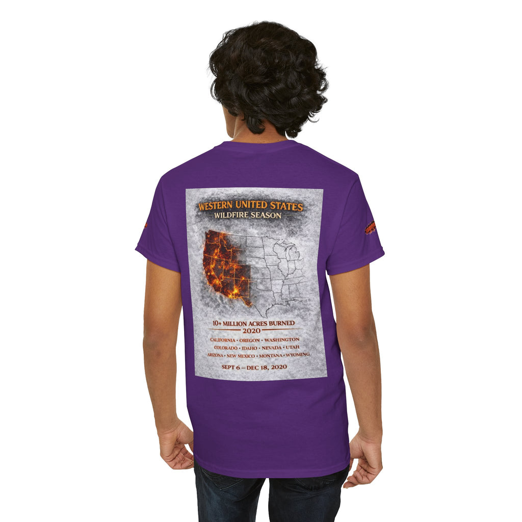 I Survived 2020 —  WILDFIRES S2:E4: Director's Cut Special Edition "Western U.S. Wildfire Season" Memorial Unisex Heavy Cotton Tee