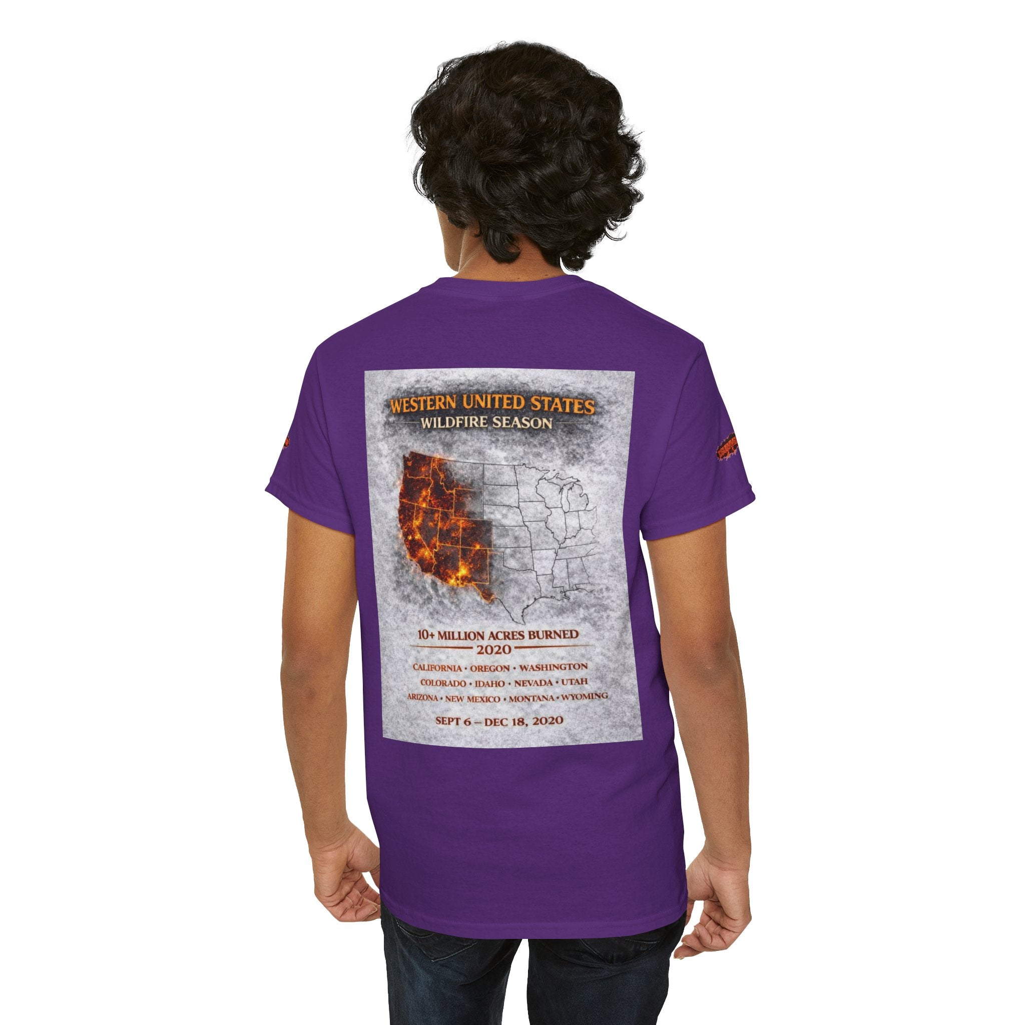 I Survived 2020 —  WILDFIRES S2:E4: Director's Cut Special Edition "Western U.S. Wildfire Season" Memorial Unisex Heavy Cotton Tee
