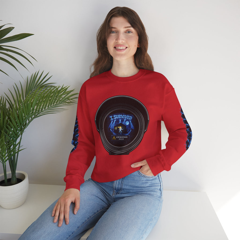 I Survived 2020 — Director's Cut S3:E4 "Working From Home" | Mid-Season Finale Pt. 1 | Lockdown Edition Documentary Unisex Heavy Blend™ Crewneck Sweatshirt