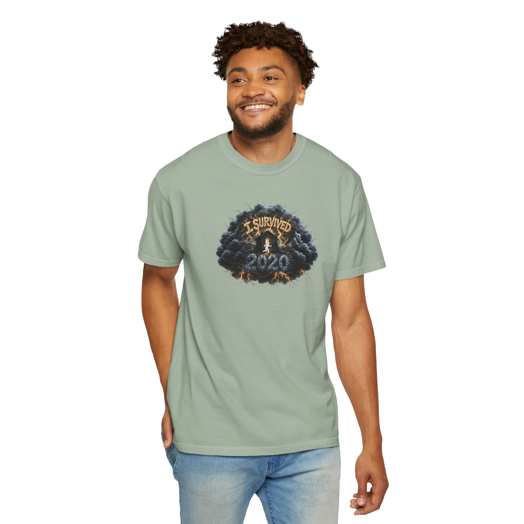 I Survived 2020 — Original PILOT Design: Director's Cut Unisex Garment-Dyed T-shirt