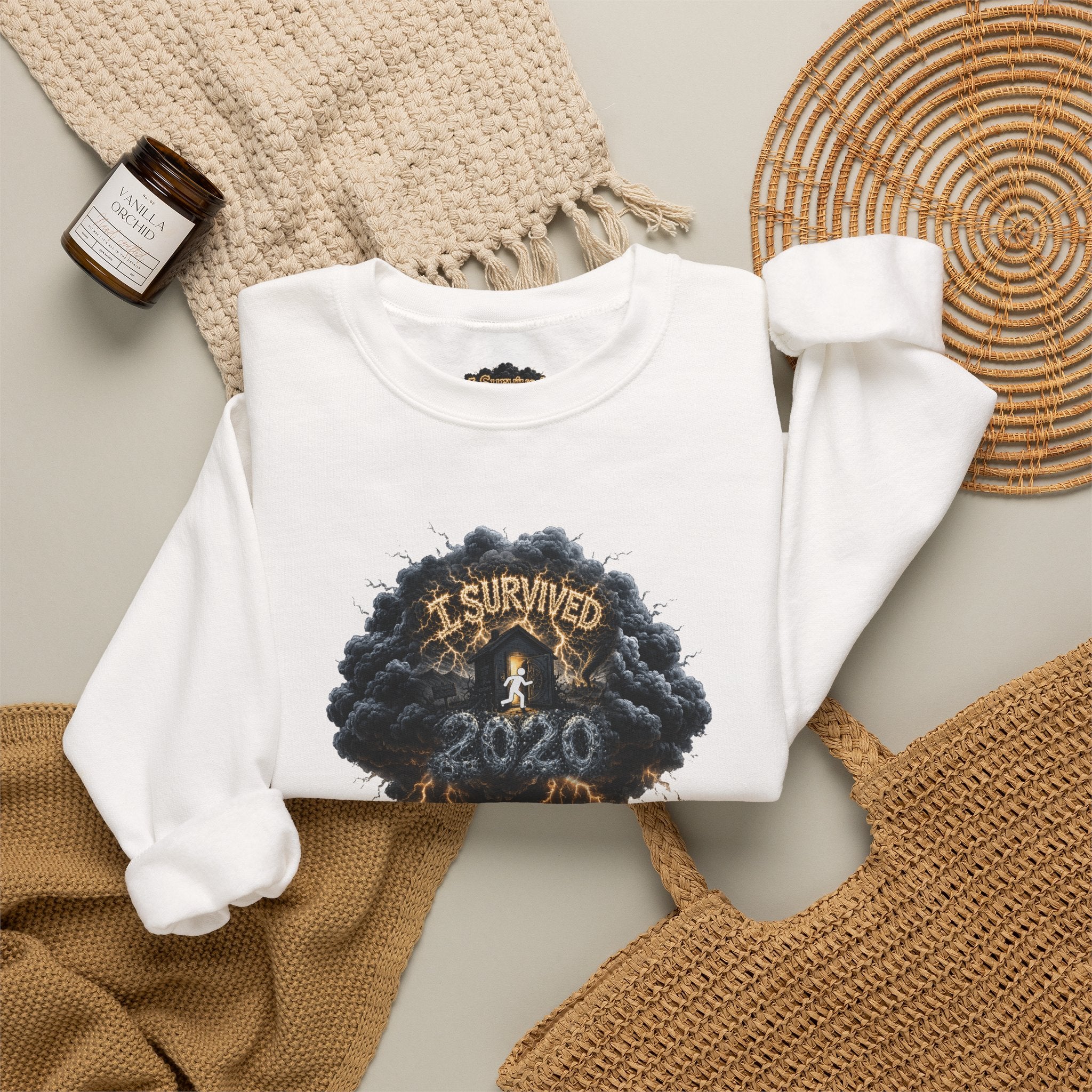 I Survived 2020 — Original PILOT Design: Director's Cut Special Edition Unisex Heavy Blend™ Crewneck Sweatshirt