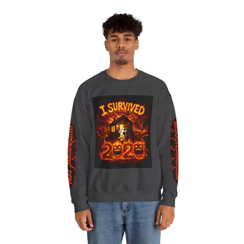 I Survived 2020 — WILDFIRES S2:E4: "Western U.S." Memorial Unisex Heavy Blend™ Crewneck Sweatshirt