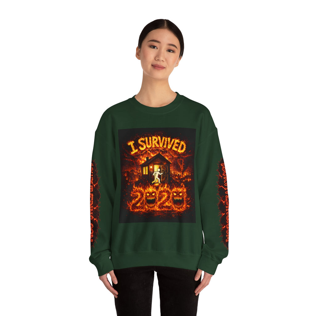 I Survived 2020 — S2:E4 "Western U.S. Wildfire Season" | Mid-Season Finale Pt. 1 | Wildfire Edition Memorial Unisex Heavy Blend™ Crewneck Sweatshirt