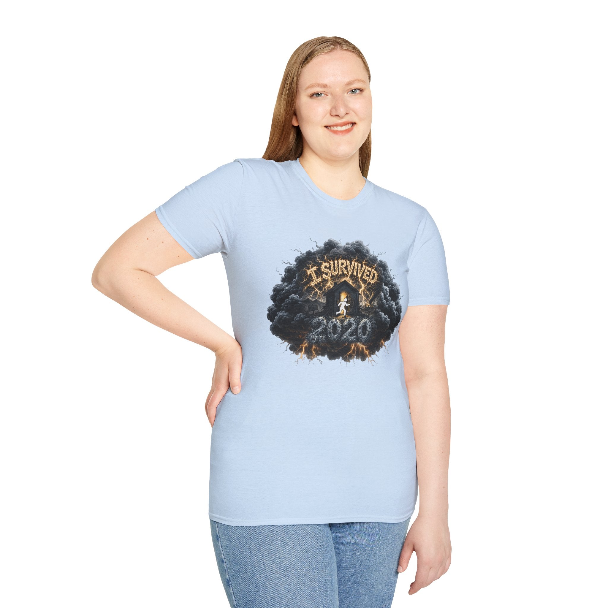 I Survived 2020 — Director's Cut Original Design Teaser Tee | Season 1 Premiere Drop Unisex Softstyle T-Shirt