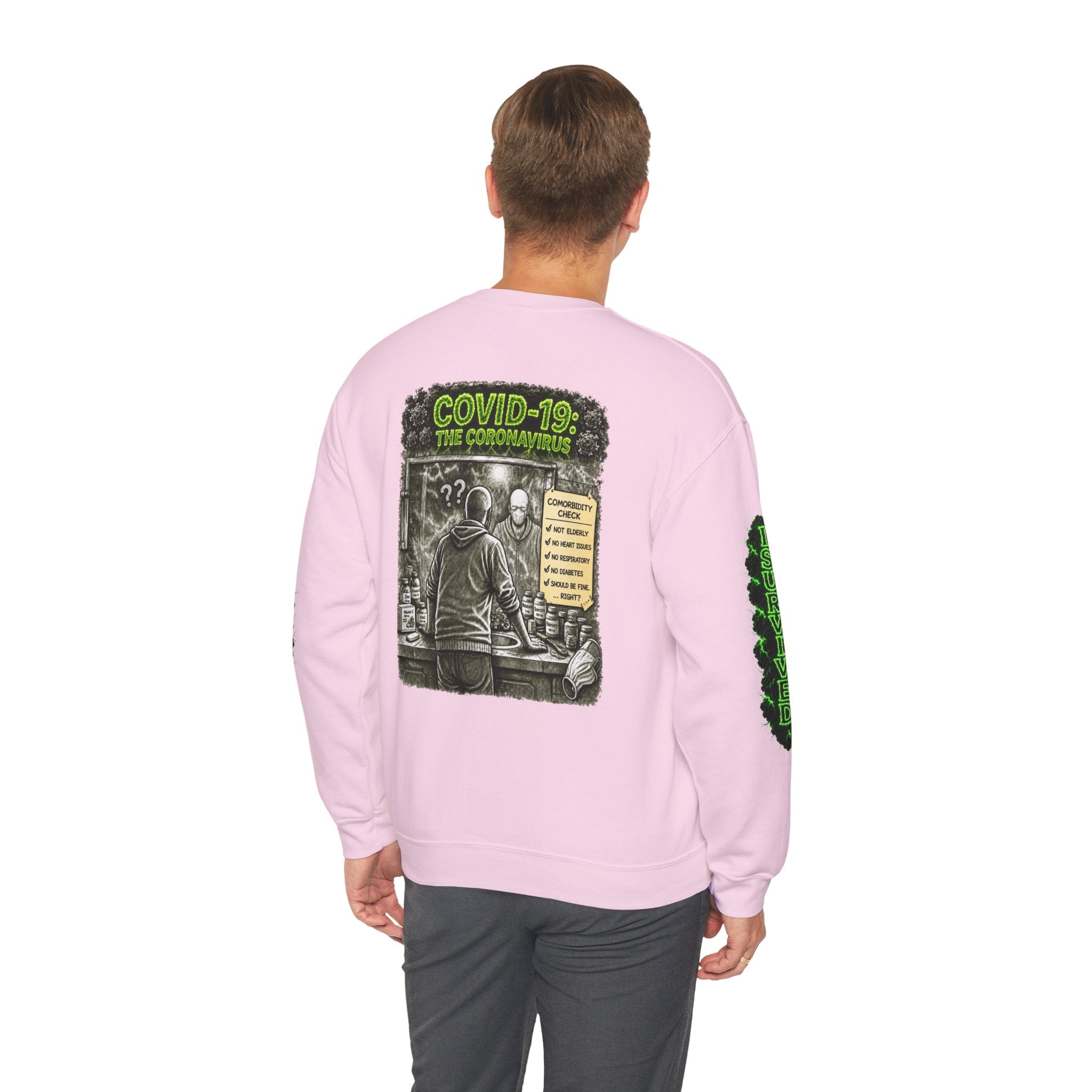 I Survived 2020 — PANDEMIC S1:E1: Director's Cut "COVID-19: The Coronavirus" Unisex Heavy Blend™ Crewneck Sweatshirt
