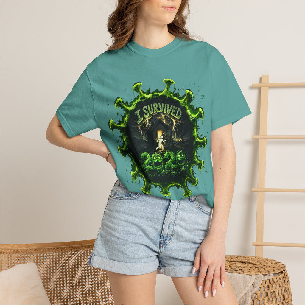 I Survived 2020 — Director's Cut S1:E3 "The Jab!" | Pandemic Edition Unisex Garment-Dyed T-shirt