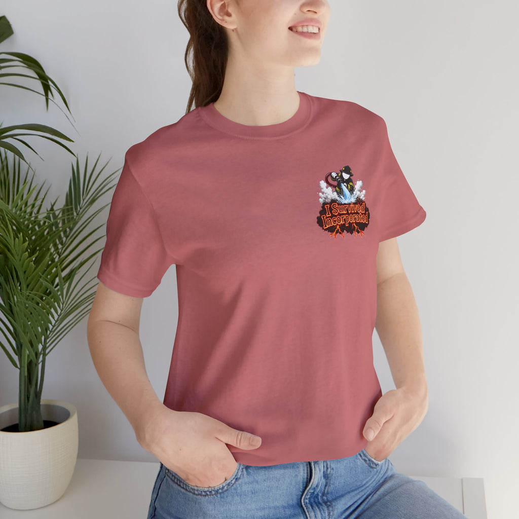 I Survived 2020 — "Please Stand By" Test Pattern Tee Wildfire Signal Edition Summer Premiere Unisex Jersey Short Sleeve Tee