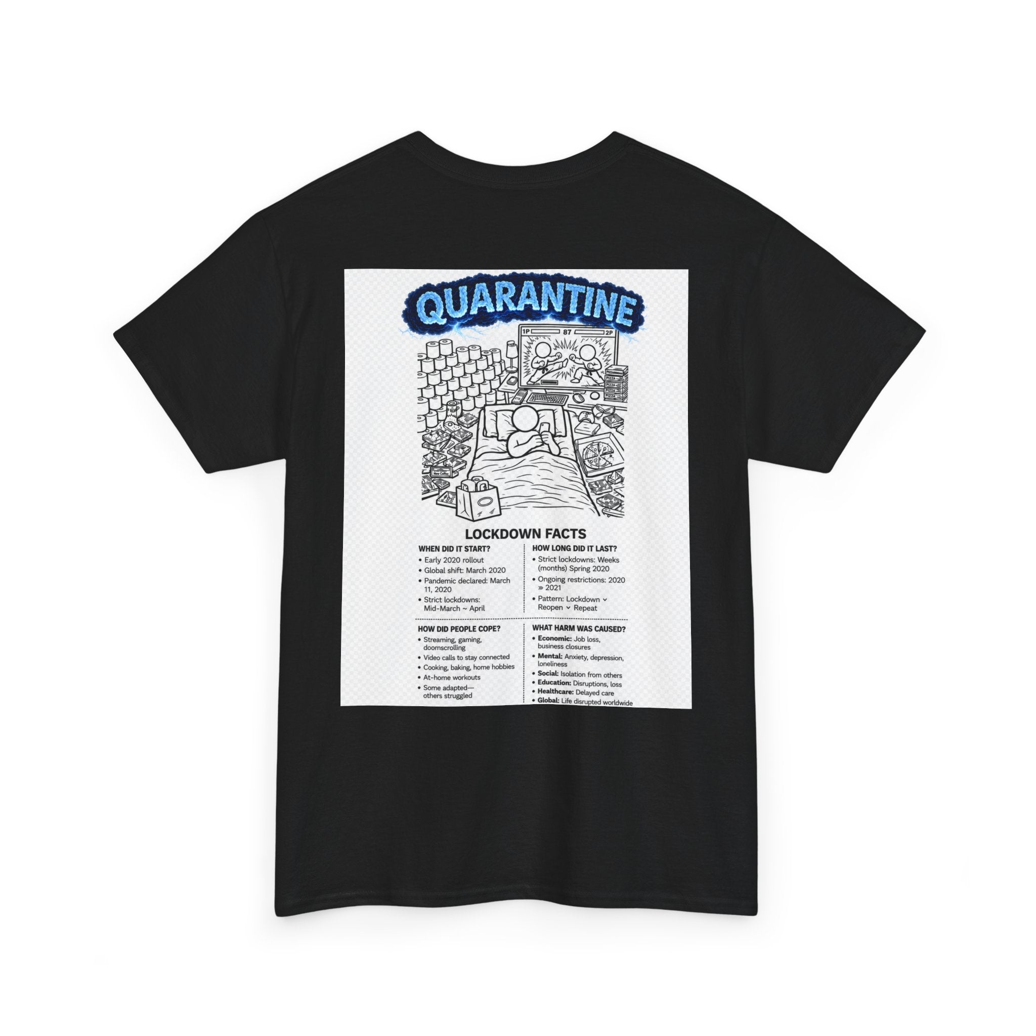 I Survived 2020 — S3:E1 "Quarantine" | Lockdown Edition Documentary Unisex Heavy Cotton Tee