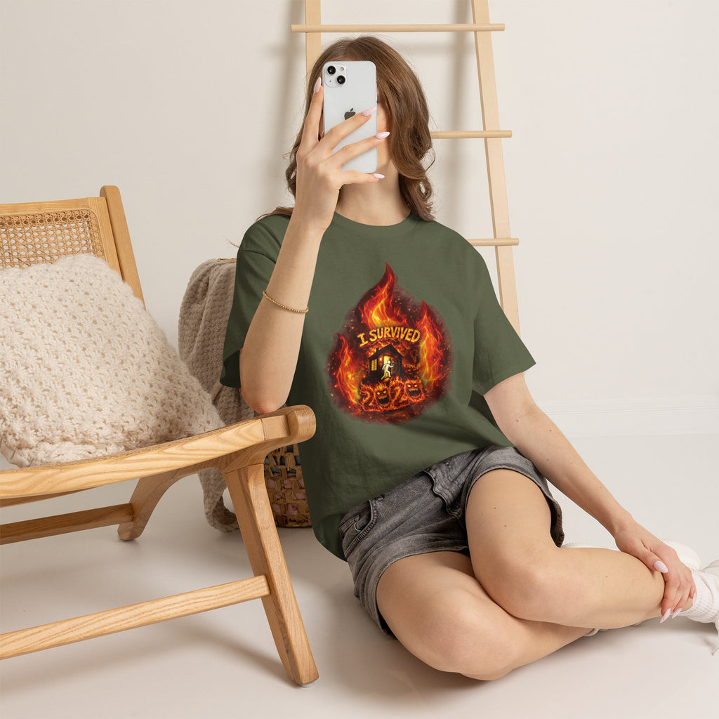 I Survived 2020 — Director's Cut S2:E1 "Berry Creek" | Wildfire Edition Memorial Unisex Heavy Cotton Tee