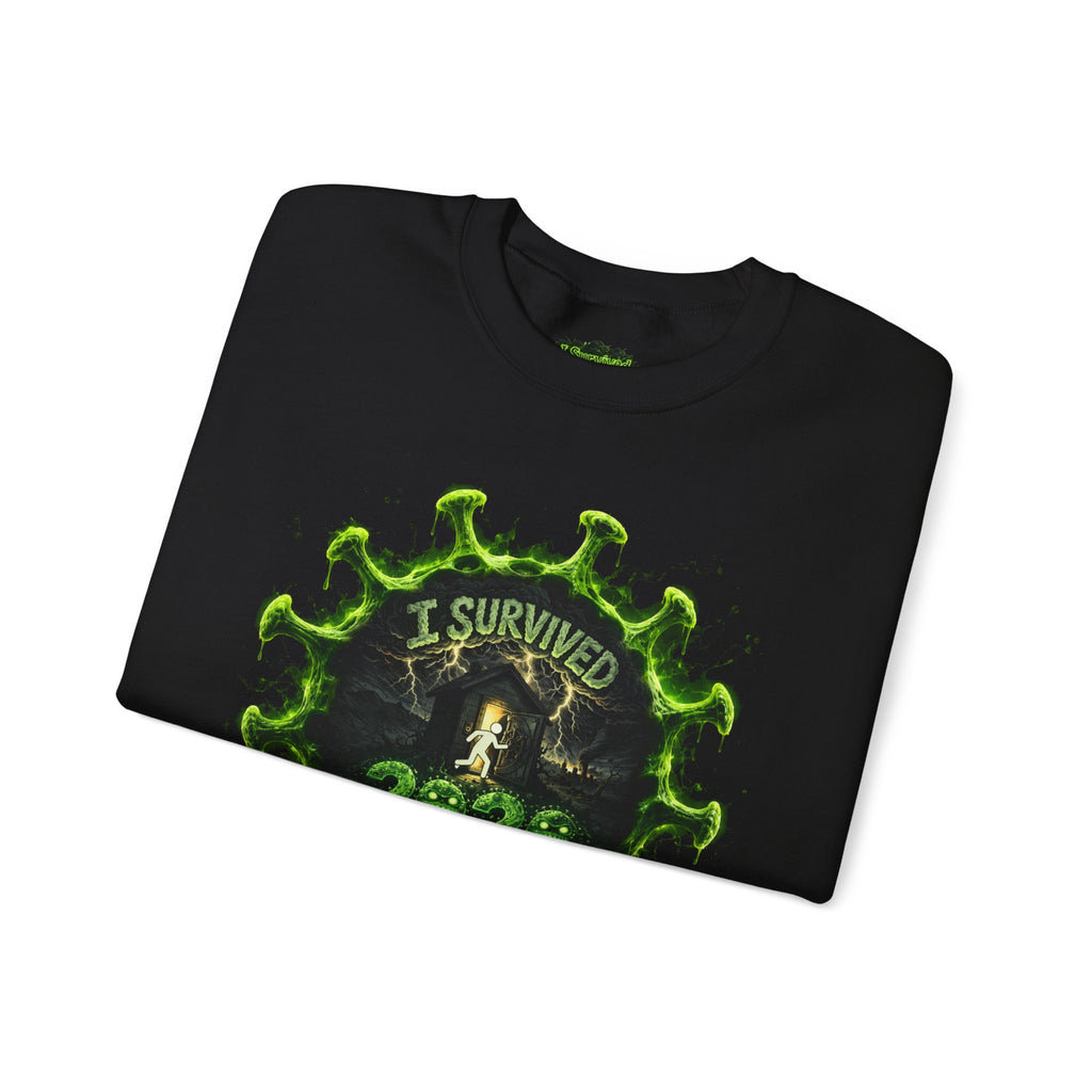 I Survived 2020 — Director's Cut S1:E1 "COVID-19: The Coronavirus" | Pandemic Edition Unisex Heavy Blend™ Crewneck Sweatshirt