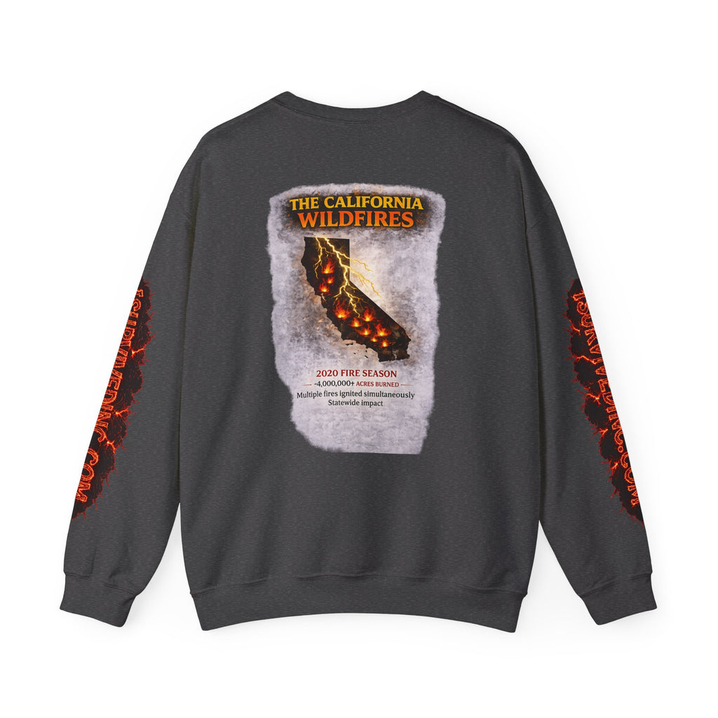 I Survived 2020 — S2:E3 "The California Wildfires" | Wildfire Edition Memorial Unisex Heavy Blend™ Crewneck Sweatshirt