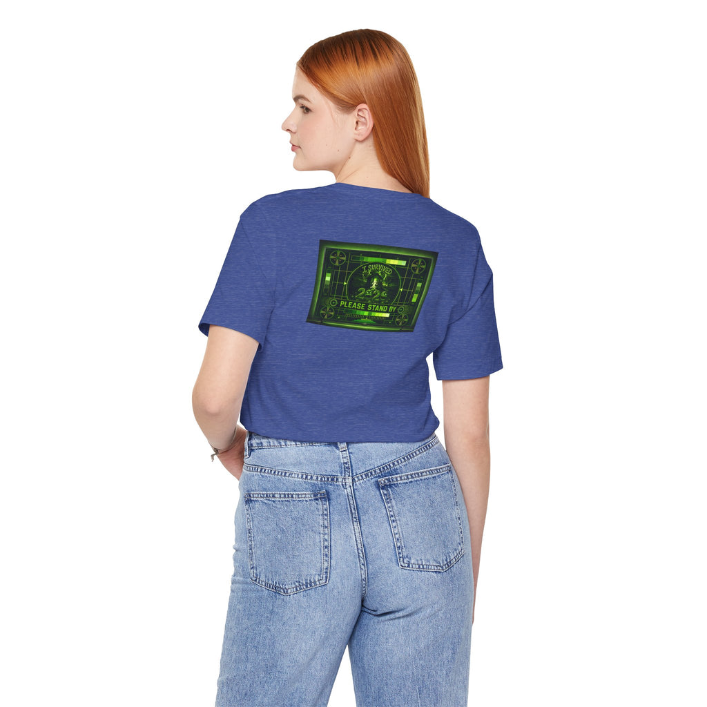 I Survived 2020 — "Please Stand By" Test Pattern Toxic Signal Tee Summer Premiere Unisex Jersey Short Sleeve Tee