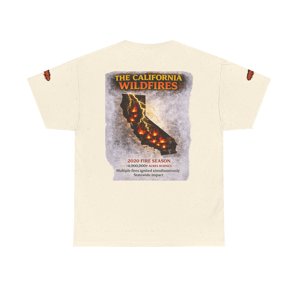 I Survived 2020 — Director's Cut S2:E3 "The California Wildfires" | Wildfire Edition Memorial Unisex Heavy Cotton Tee (SPECIAL EDITION)