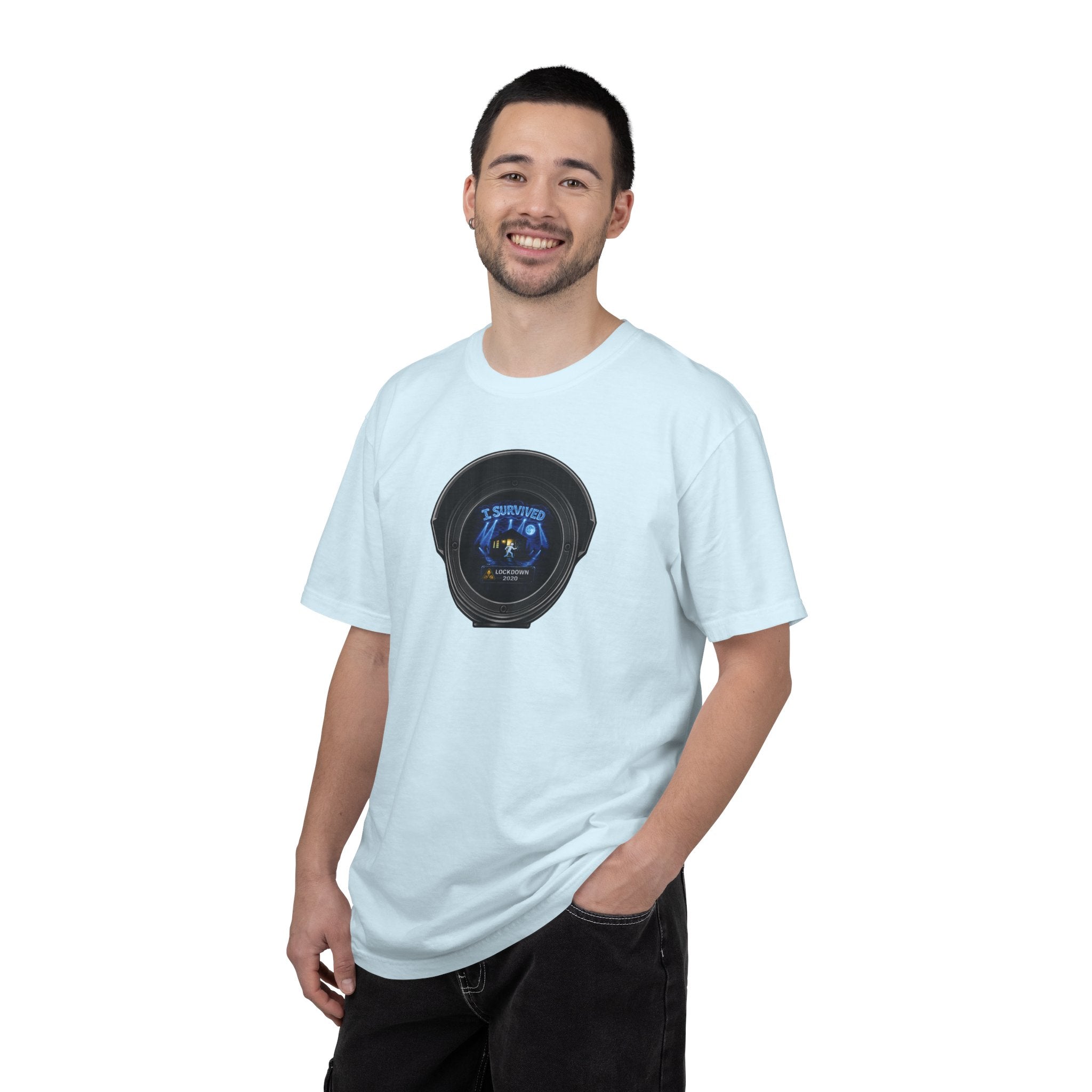 I Survived 2020 —  LOCKDOWN S3:E3: Director's Cut "Remote Schooling" Unisex Garment-Dyed T-shirt