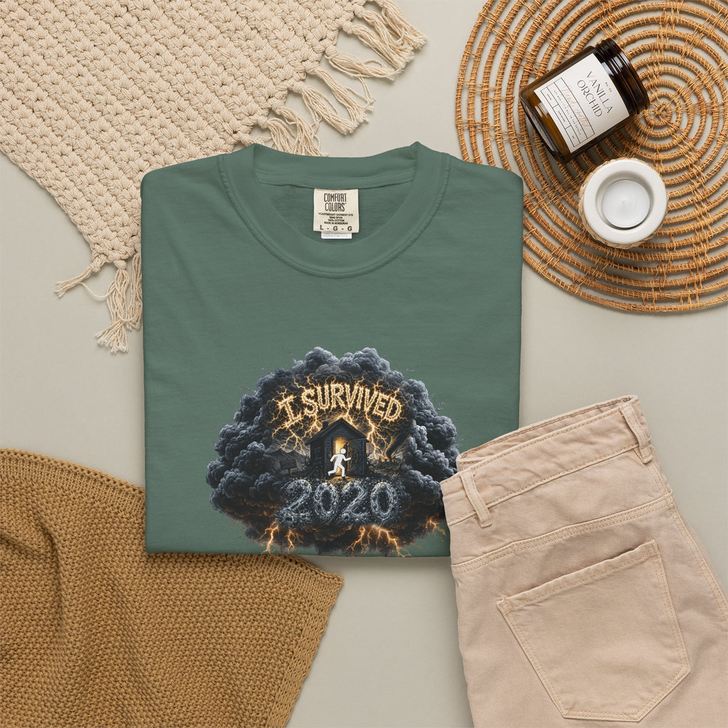 I Survived 2020 — Original PILOT Design: Director's Cut Unisex Garment-Dyed T-shirt
