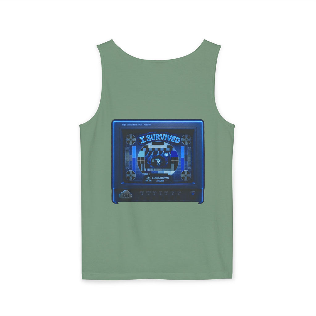 I Survived 2020 — "Please Stand By" Test Pattern Tee Lockdown Special Edition Summer Exclusive Unisex Garment-Dyed Tank Top