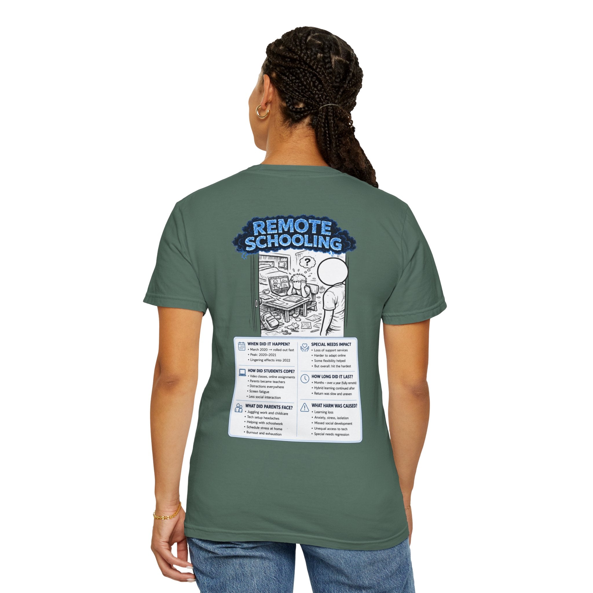 I Survived 2020 — Director's Cut S3:E3 "Remote Schooling" | Lockdown Edition Documentary Unisex Garment-Dyed T-shirt