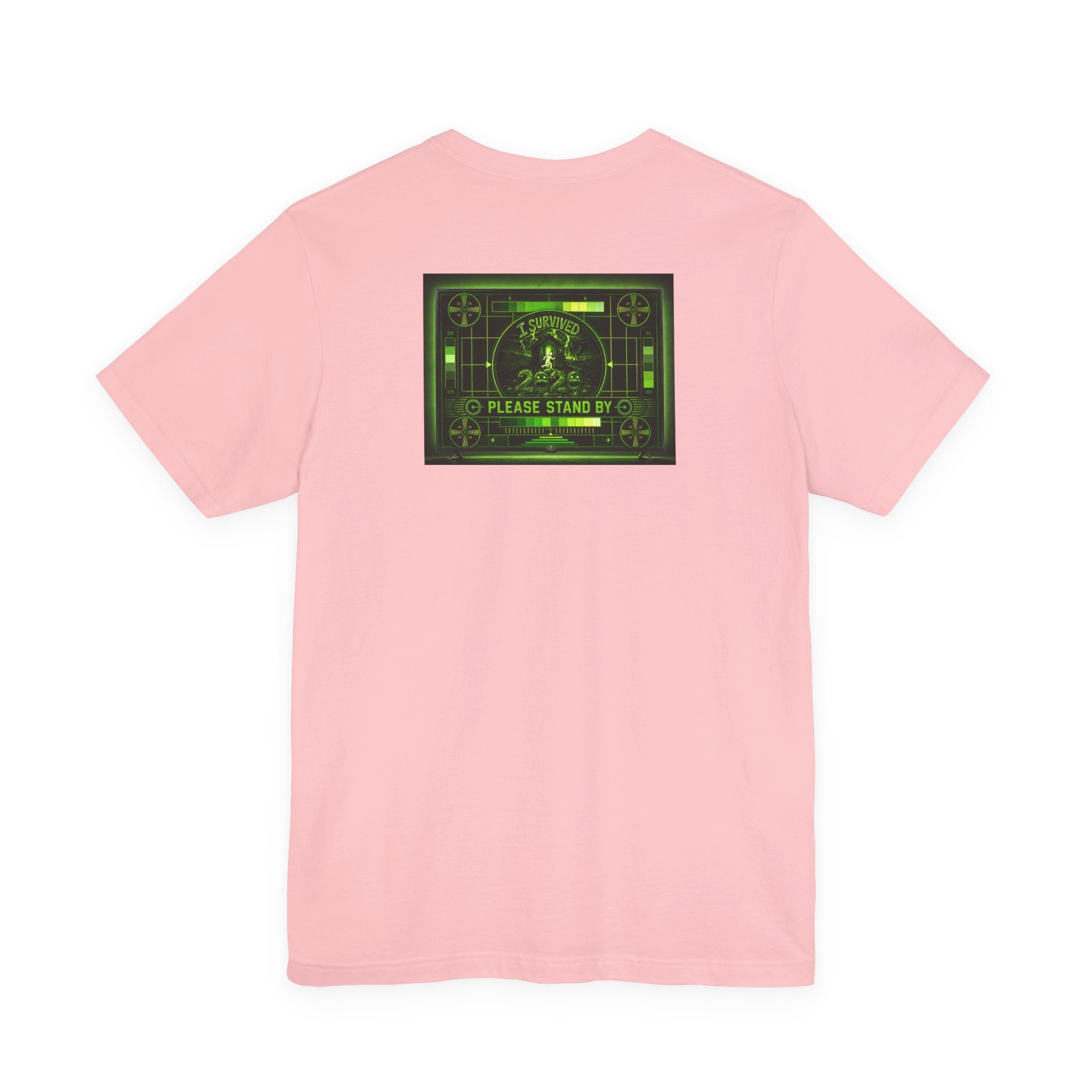I Survived 2020 — "Please Stand By" Test Pattern Toxic Signal Tee Summer Premiere Unisex Jersey Short Sleeve Tee