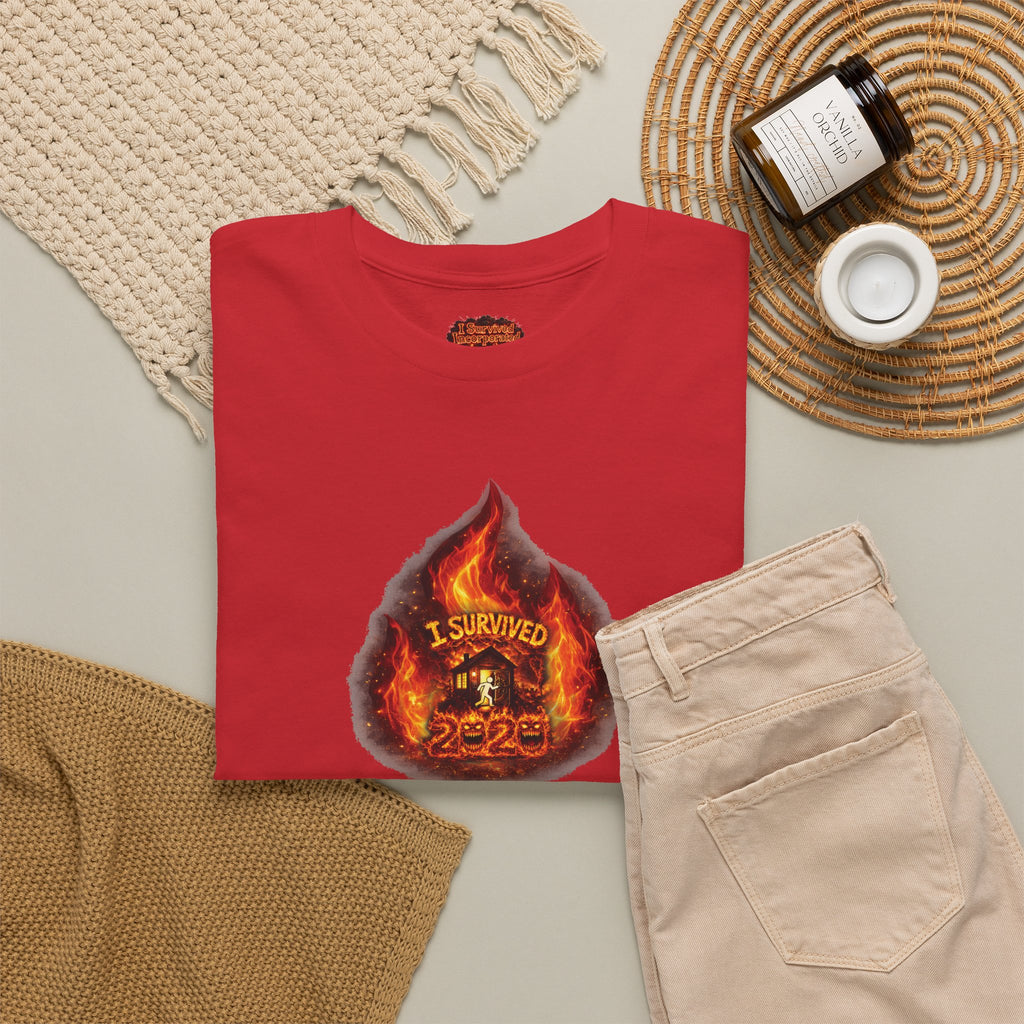I Survived 2020 —  WILDFIRES S2:E3: Director's Cut Special Edition "The California Wildfires" Memorial Unisex Heavy Cotton Tee