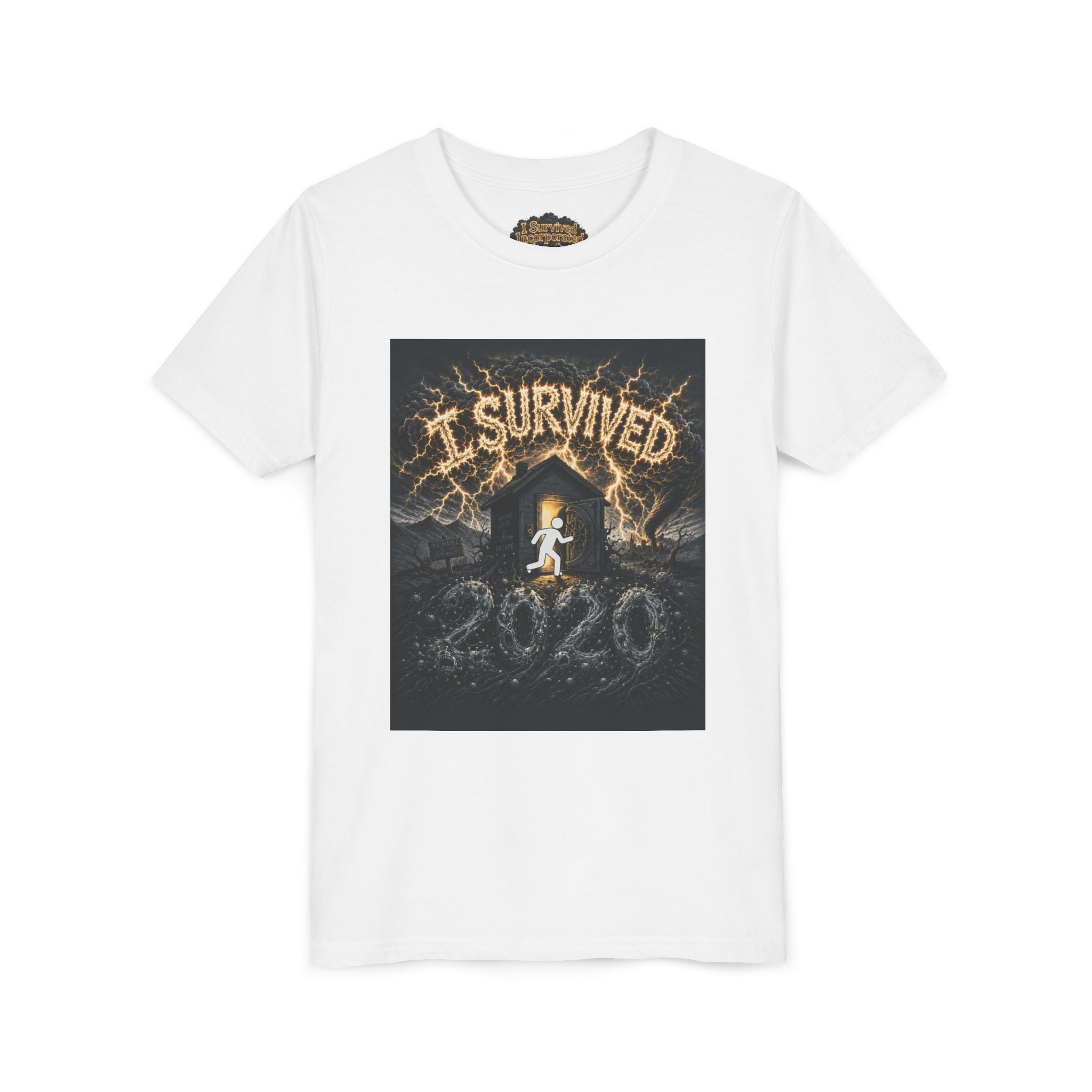 I Survived 2020 — Original Design Teaser Tee | Season 1 Premiere Drop Youth Short Sleeve Tee