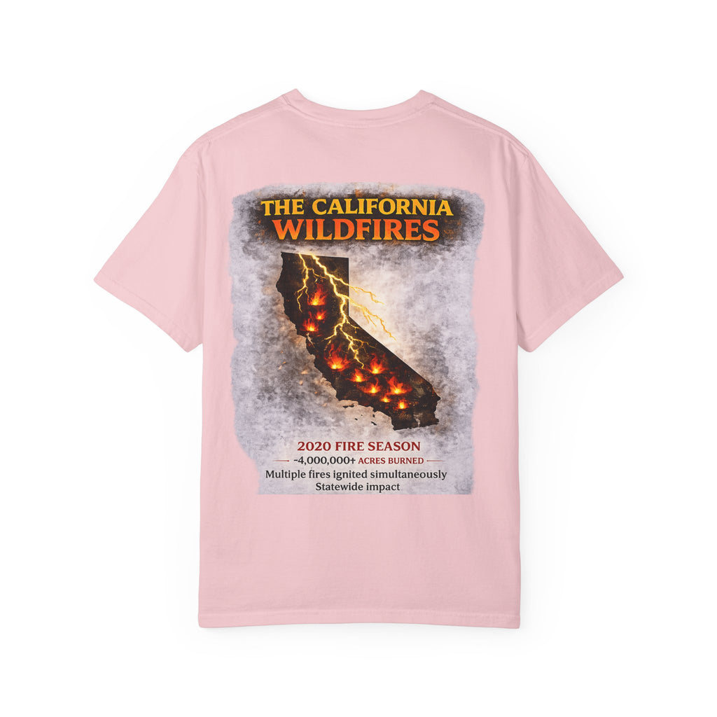 I Survived 2020 — Director's Cut S2:E3 "The California Wildfires" | Wildfire Edition Memorial Unisex Garment-Dyed T-shirt