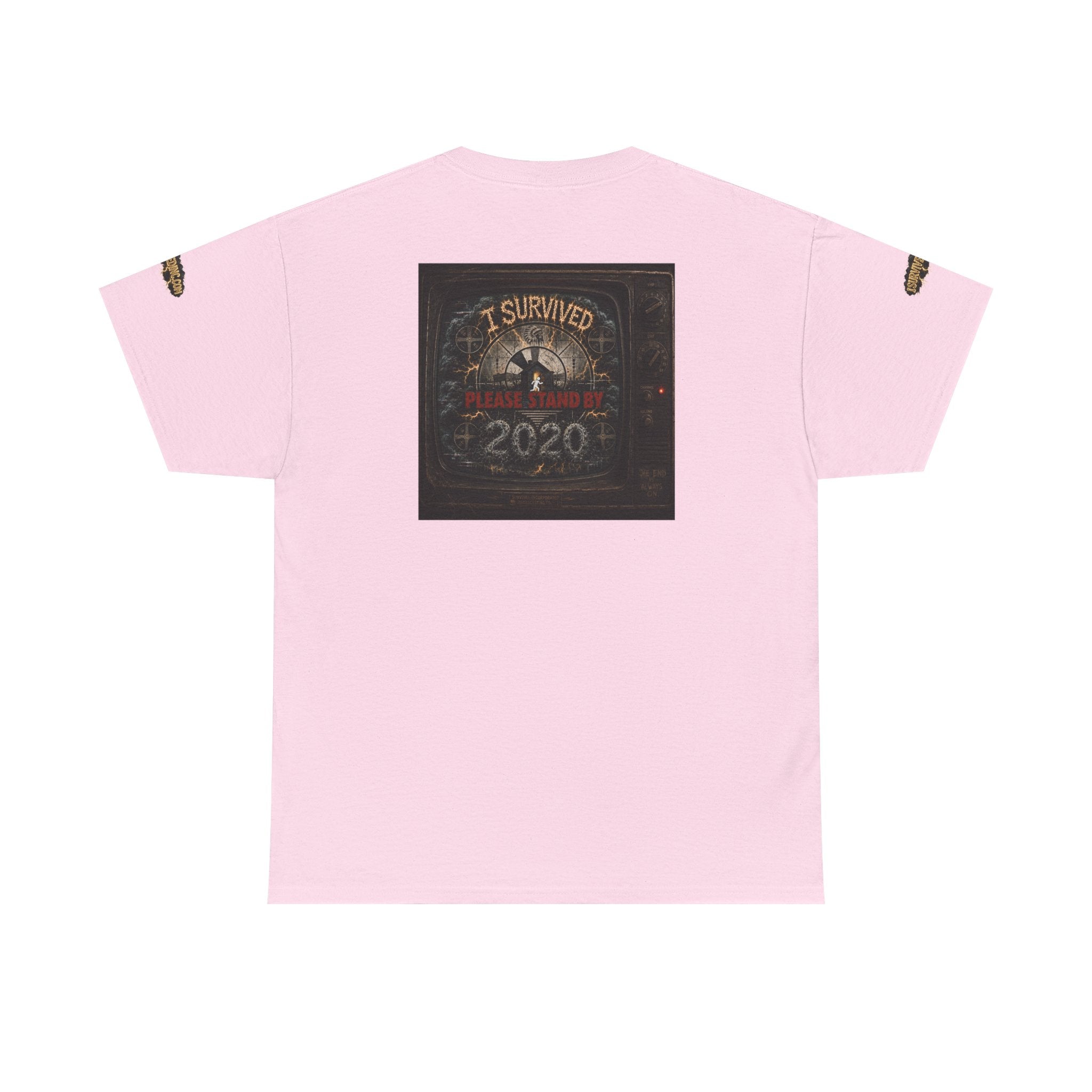 I Survived 2020 — "Please Stand By" Test Pattern Tee Special Edition Summer Premier Unisex Heavy Cotton Tee
