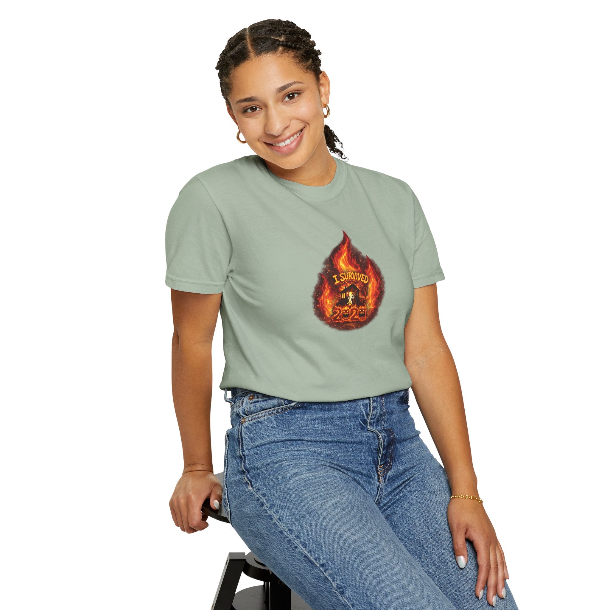 I Survived 2020 — WILDFIRES S2:E4: Director's Cut "Western U.S. Wildfire Season" Memorial Unisex Garment-Dyed T-shirt