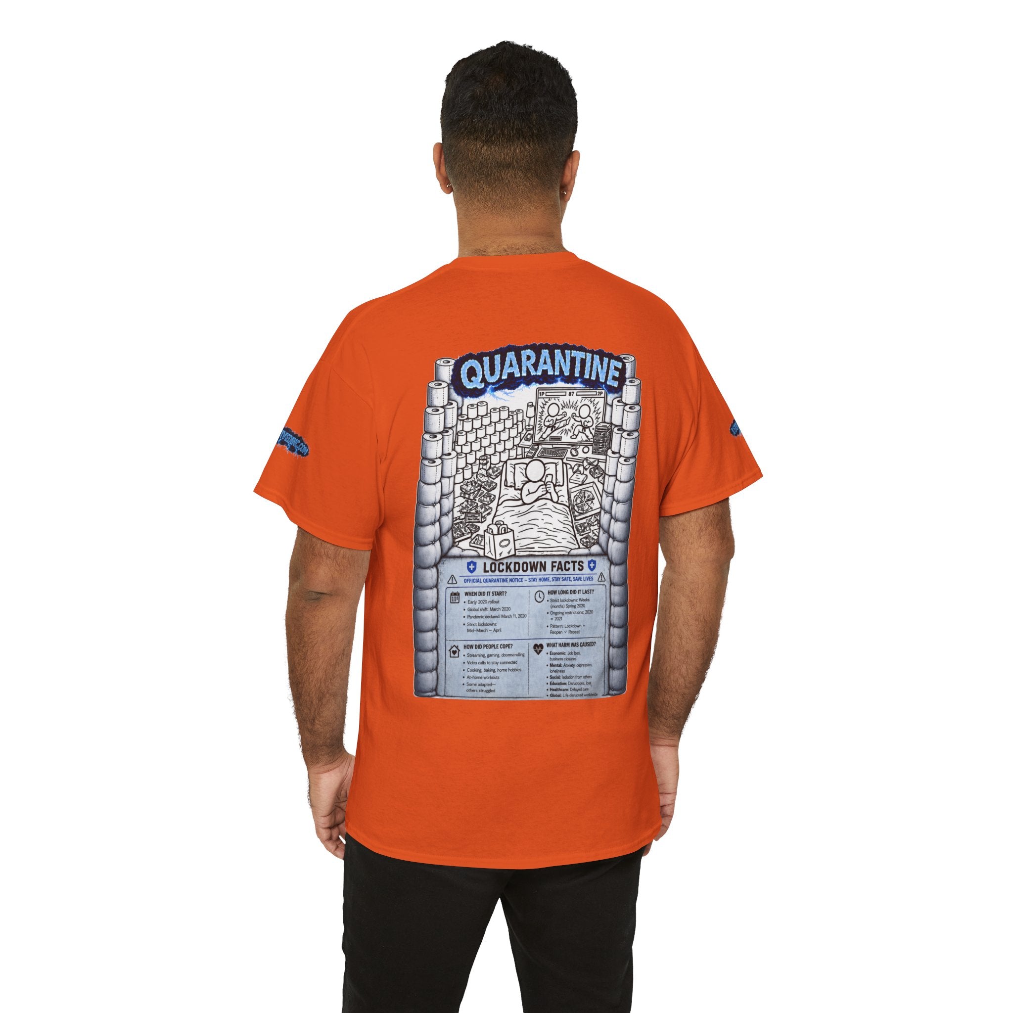 I Survived 2020 — LOCKDOWN S3:E1: Director's Cut Special Edition "Quarantine" Unisex Heavy Cotton Tee