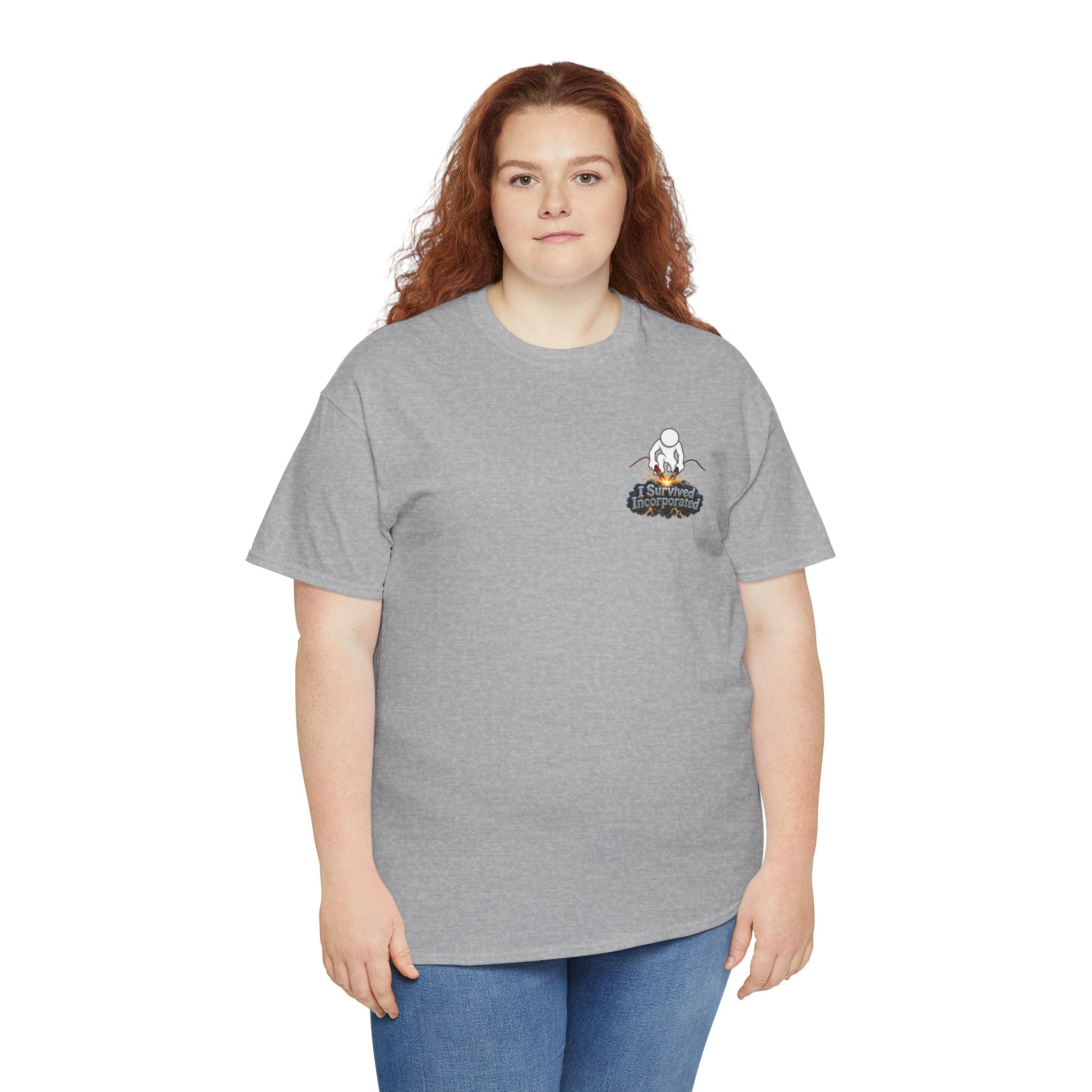 I Survived 2020 — "Please Stand By" Test Pattern Tee Summer Premier Unisex Heavy Cotton Tee