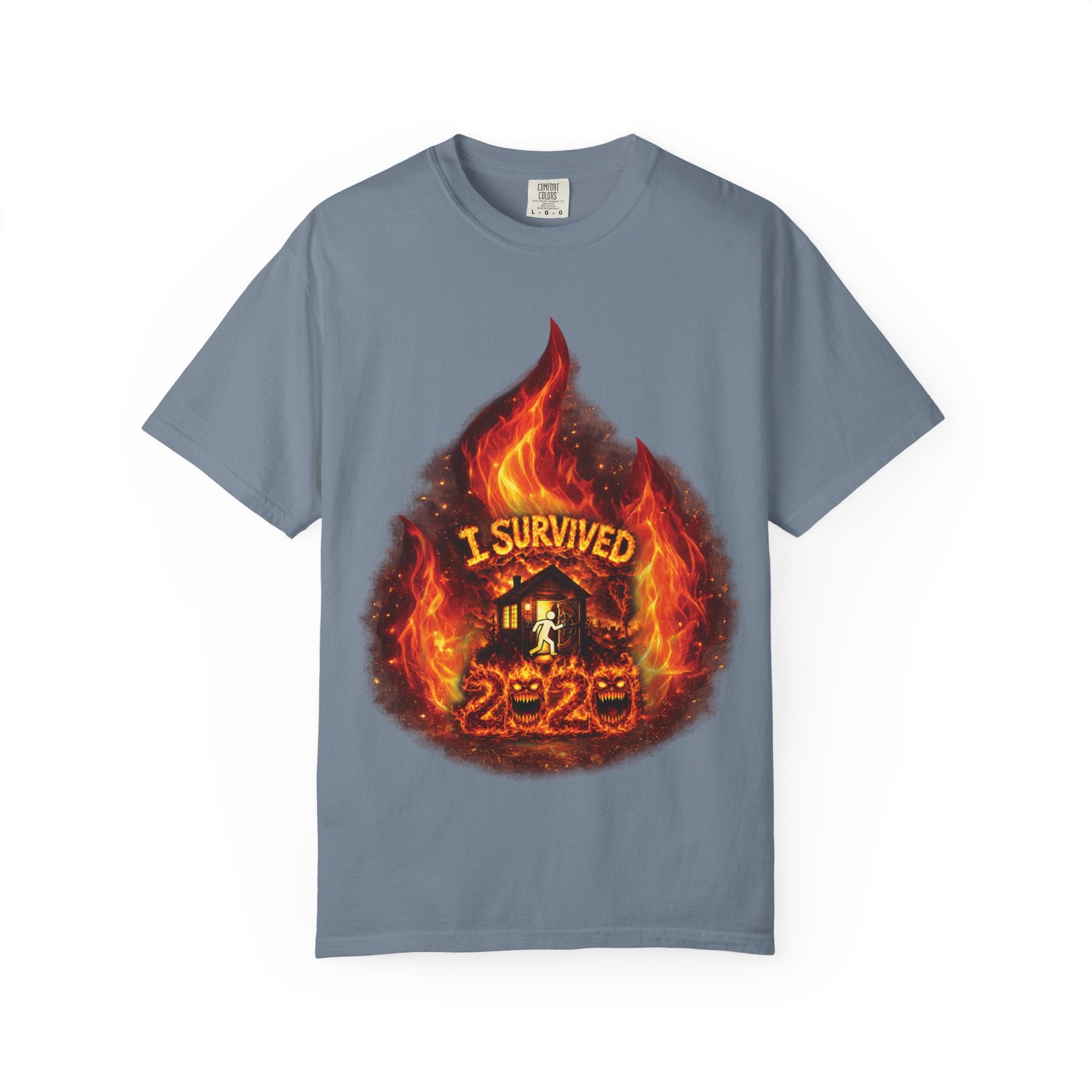 I Survived 2020 — Director's Cut S2:E3 "The California Wildfires" | Wildfire Edition Memorial Unisex Garment-Dyed T-shirt
