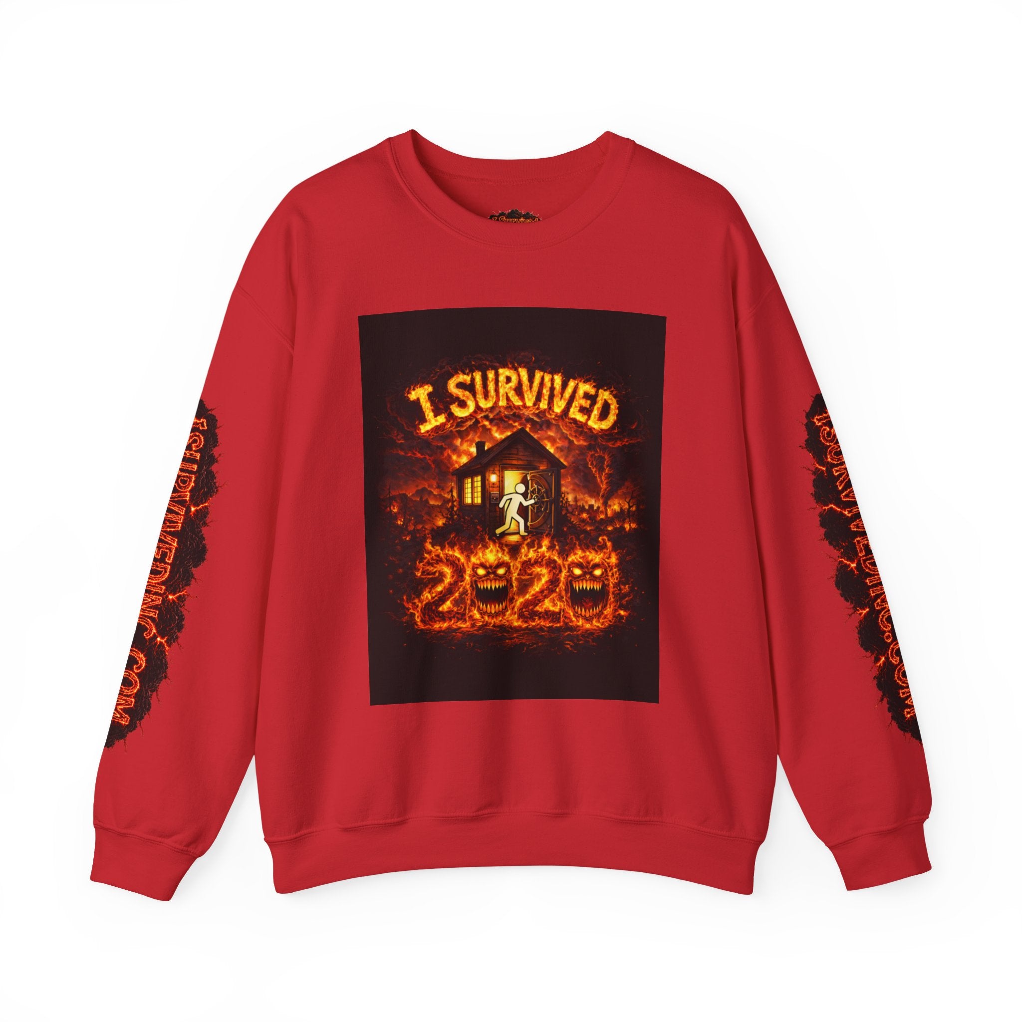 I Survived 2020 — S2:E3 "The California Wildfires" | Wildfire Edition Memorial Unisex Heavy Blend™ Crewneck Sweatshirt